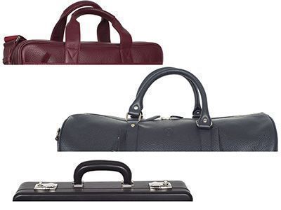 Griffe als Trageelemente an Ledertaschen