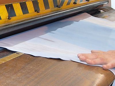 Zurichtung von Leder