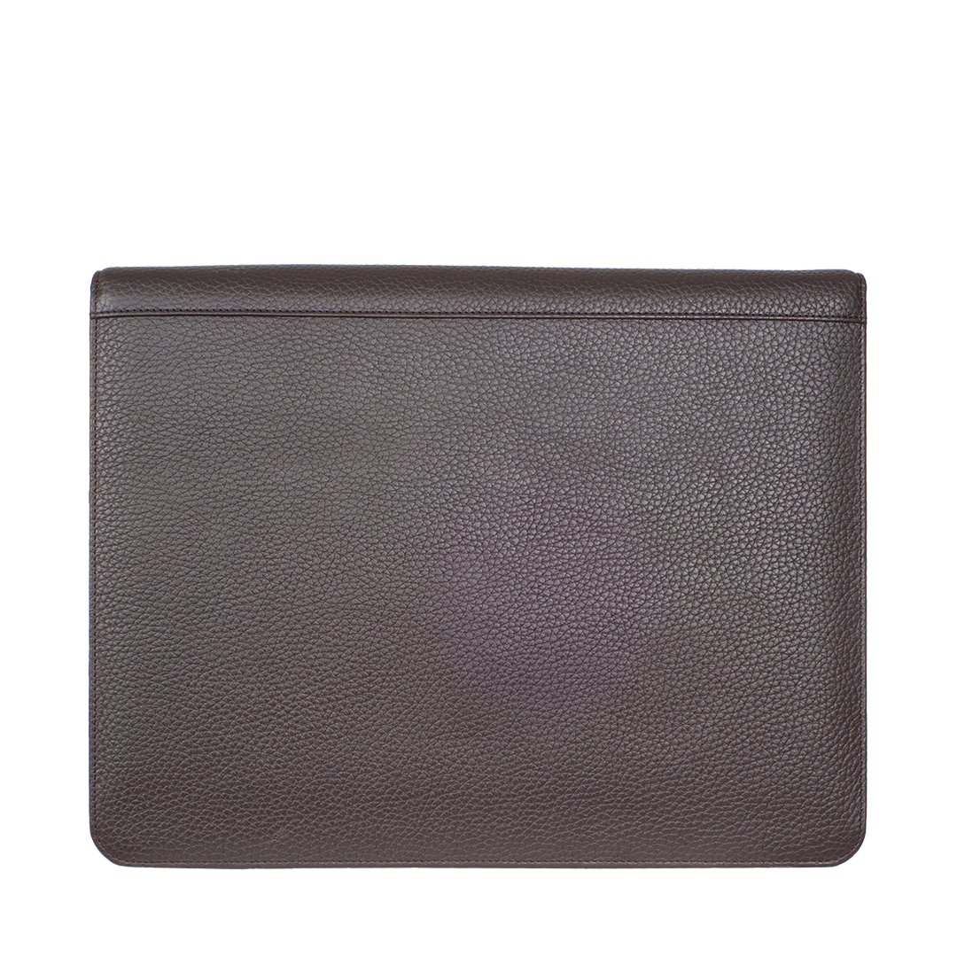 Konferenzmappe Aktentasche A4 Leder braun mit Rundumreißverschluss - Corf Offermann