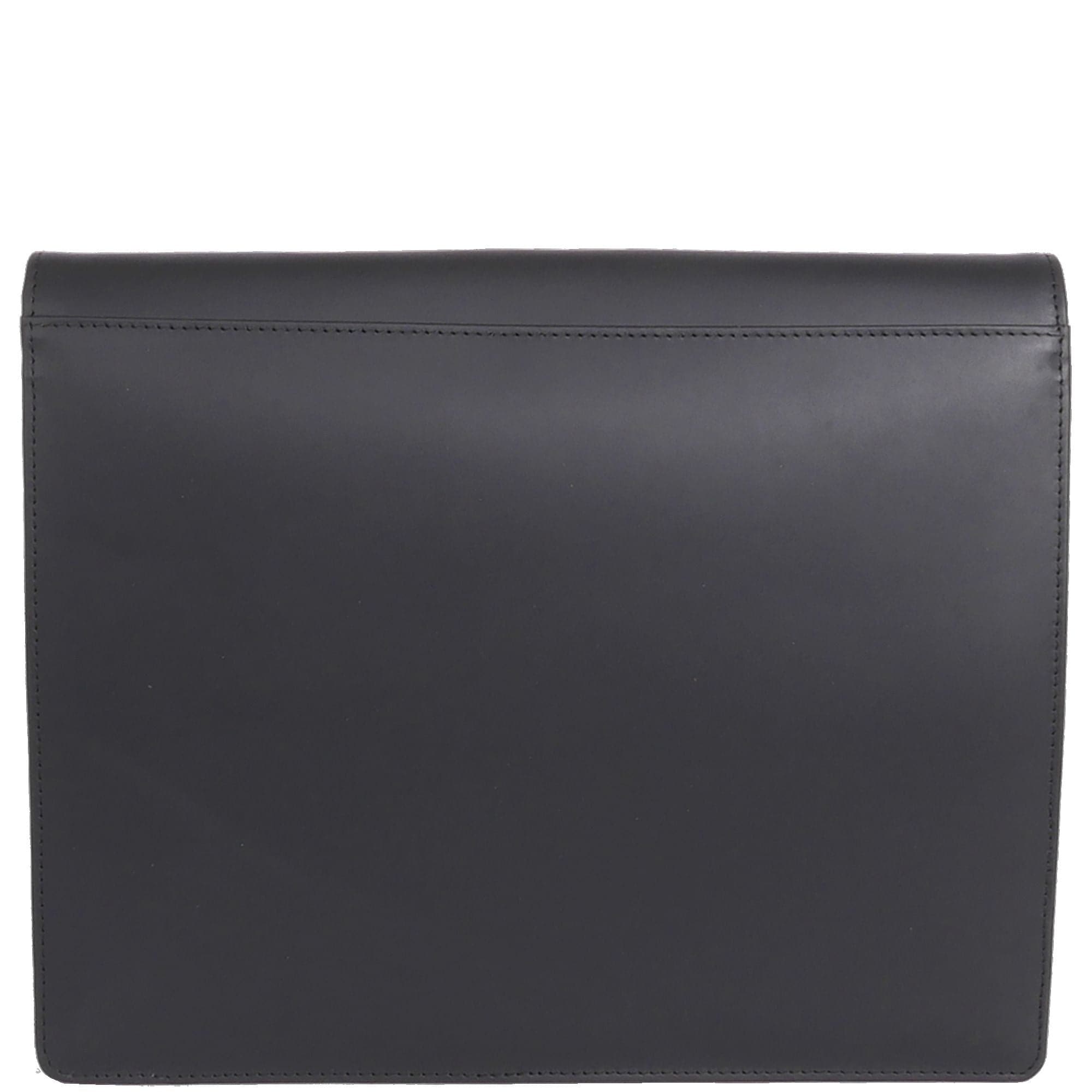 Konferenzmappe Aktentasche A4 Leder schwarz mit Schloß - Corf Offermann