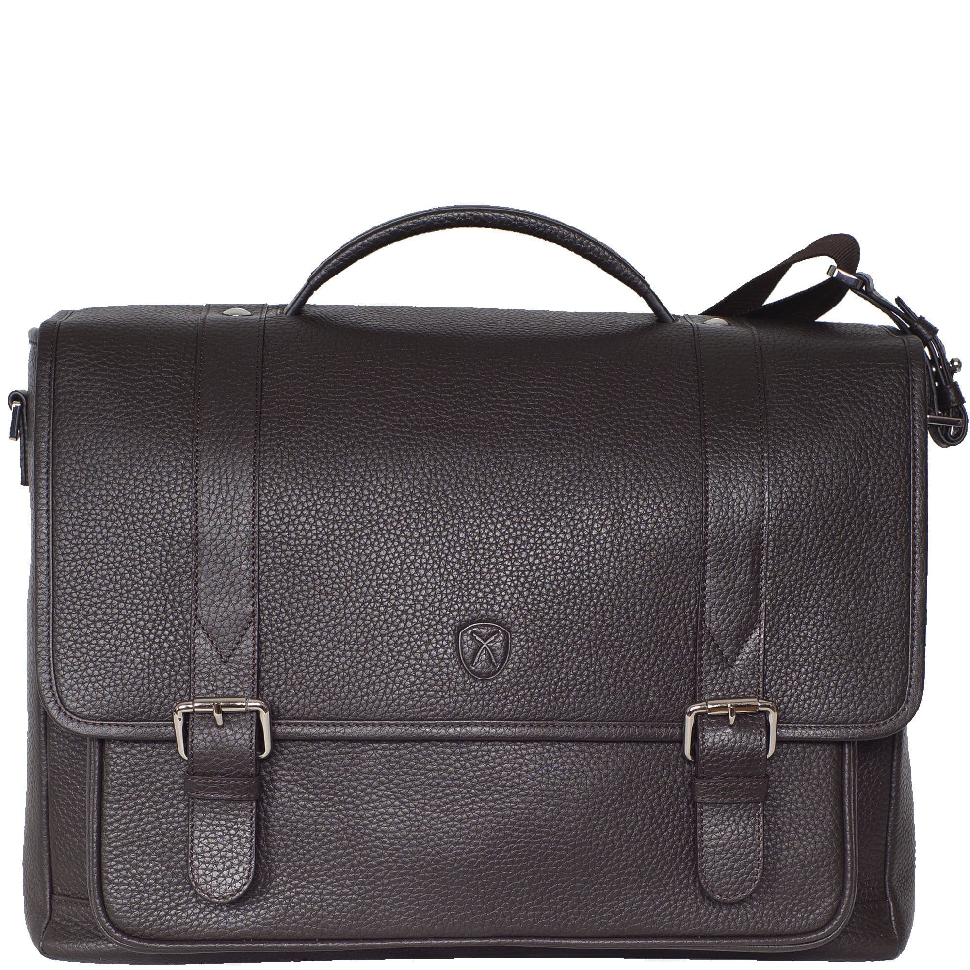 Konferenzmappe Aktentasche Laptoptasche 15 Zoll Leder braun - Corf Offermann