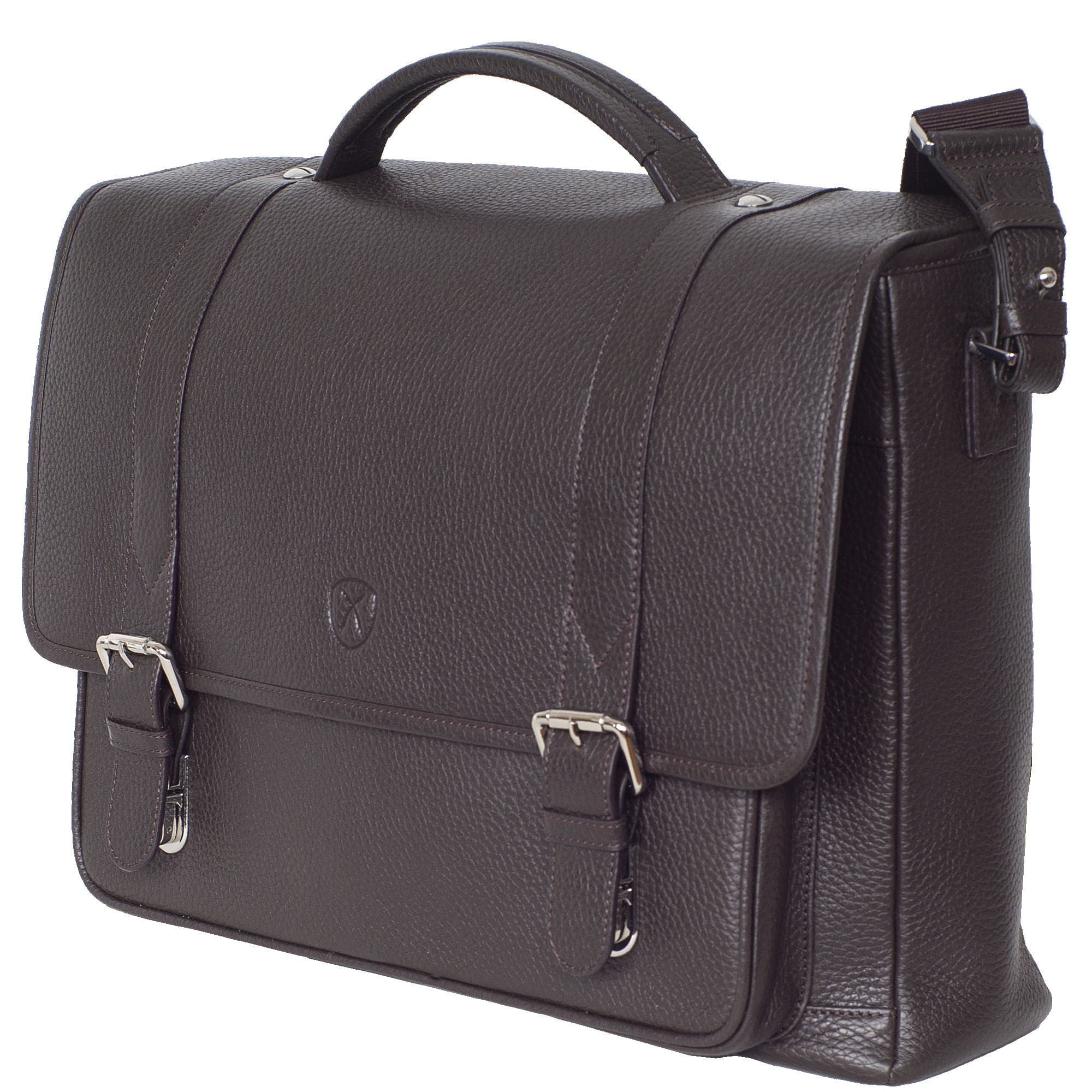 Konferenzmappe Aktentasche Laptoptasche 15 Zoll Leder braun - Corf Offermann