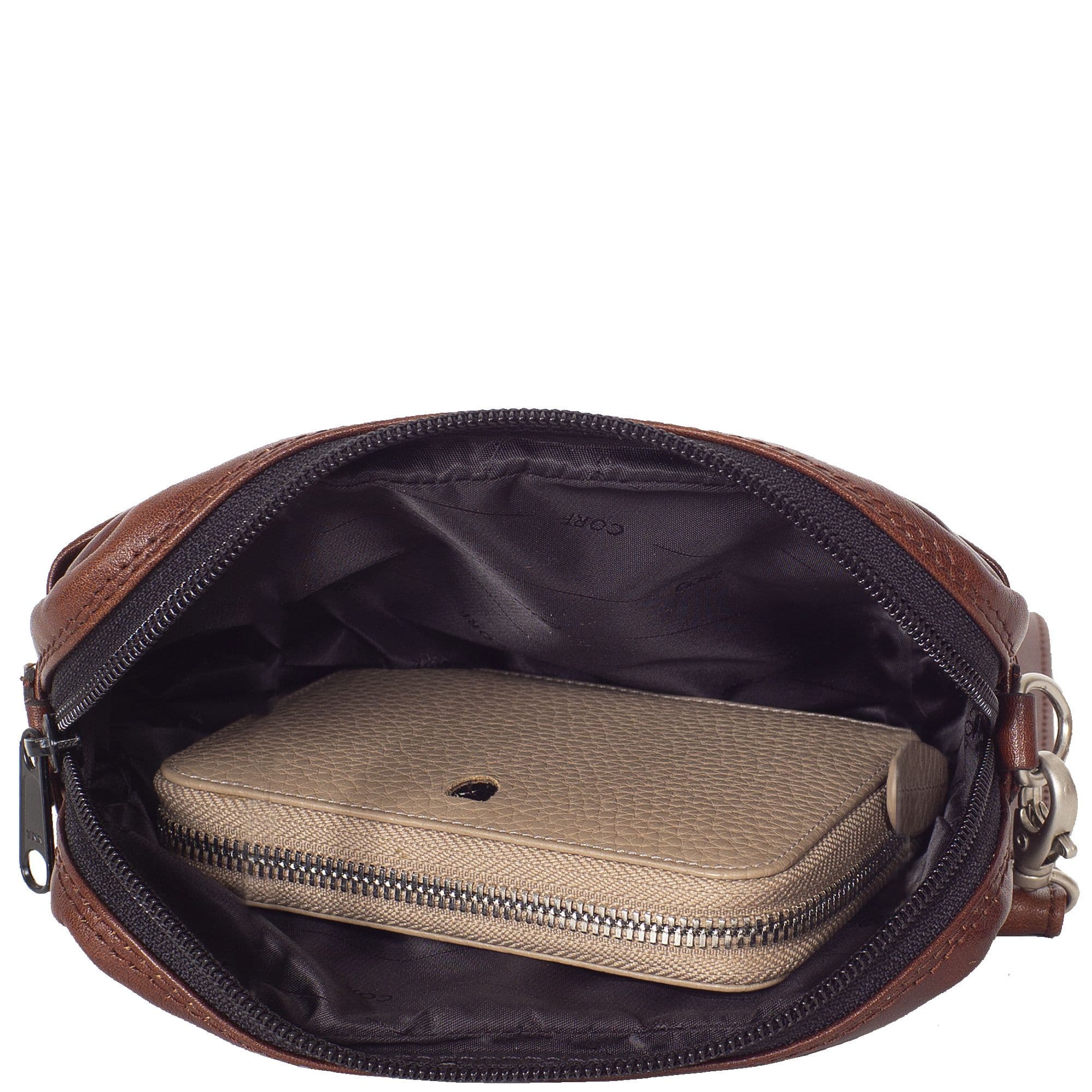 Die Fahrradtasche Gürteltasche Leder cognac - Corf Offermann