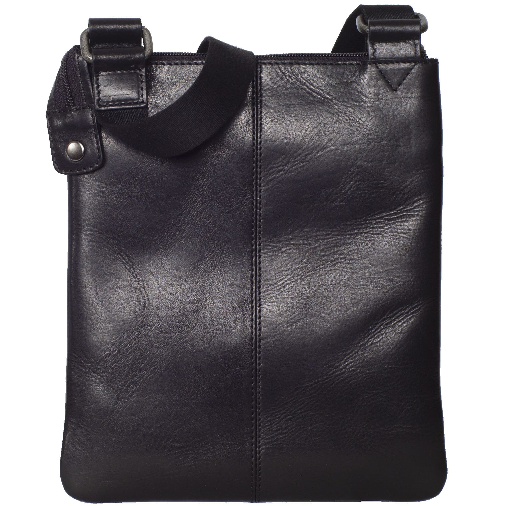 Tablet Tasche Umhängetasche 10 Zoll Leder schwarz - Corf Offermann