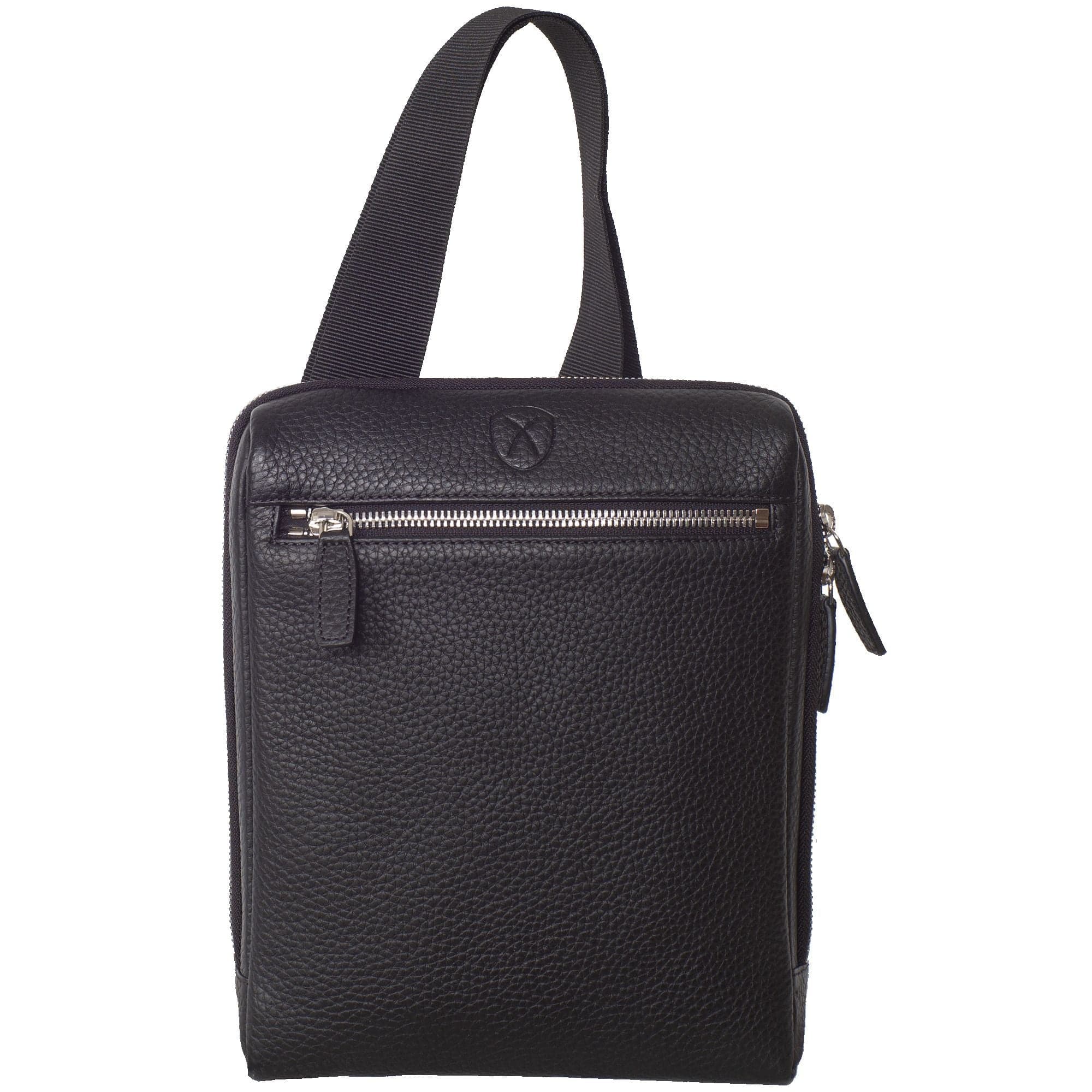 Tablet Tasche Crossover Schultertasche 10 Zoll Leder schwarz - Corf Offermann