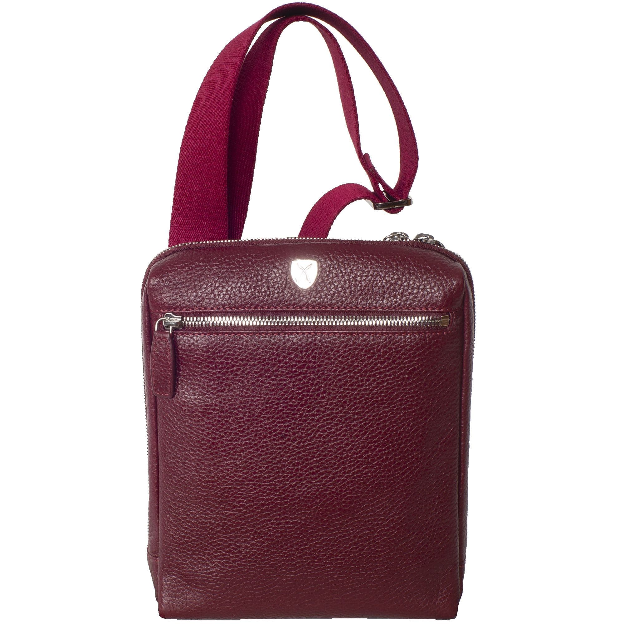 Tablet Tasche Crossover Schultertasche 10 Zoll Leder bordeaux - Corf Offermann
