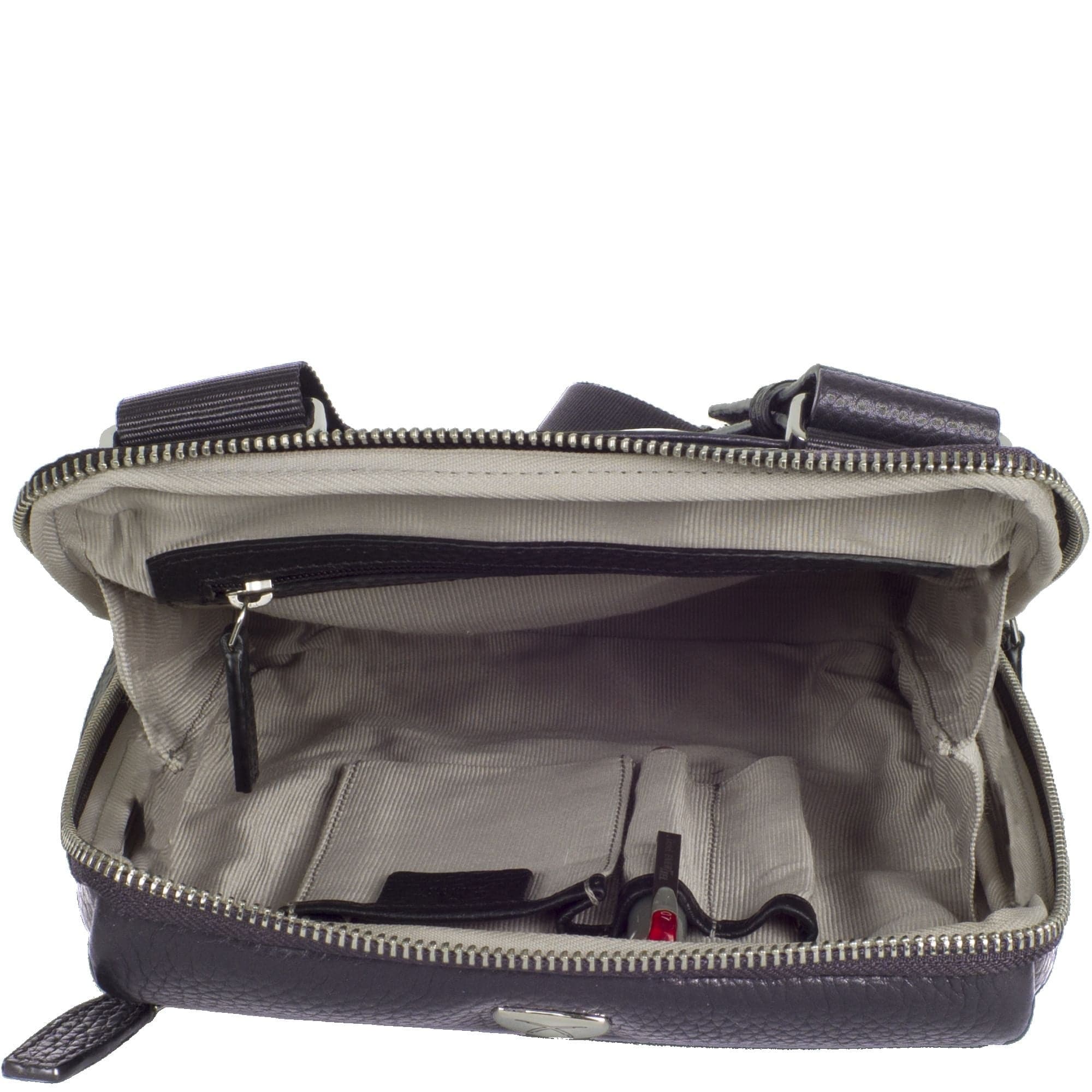 Tablet Tasche Crossover Schultertasche 10 Zoll Leder blau - Corf Offermann