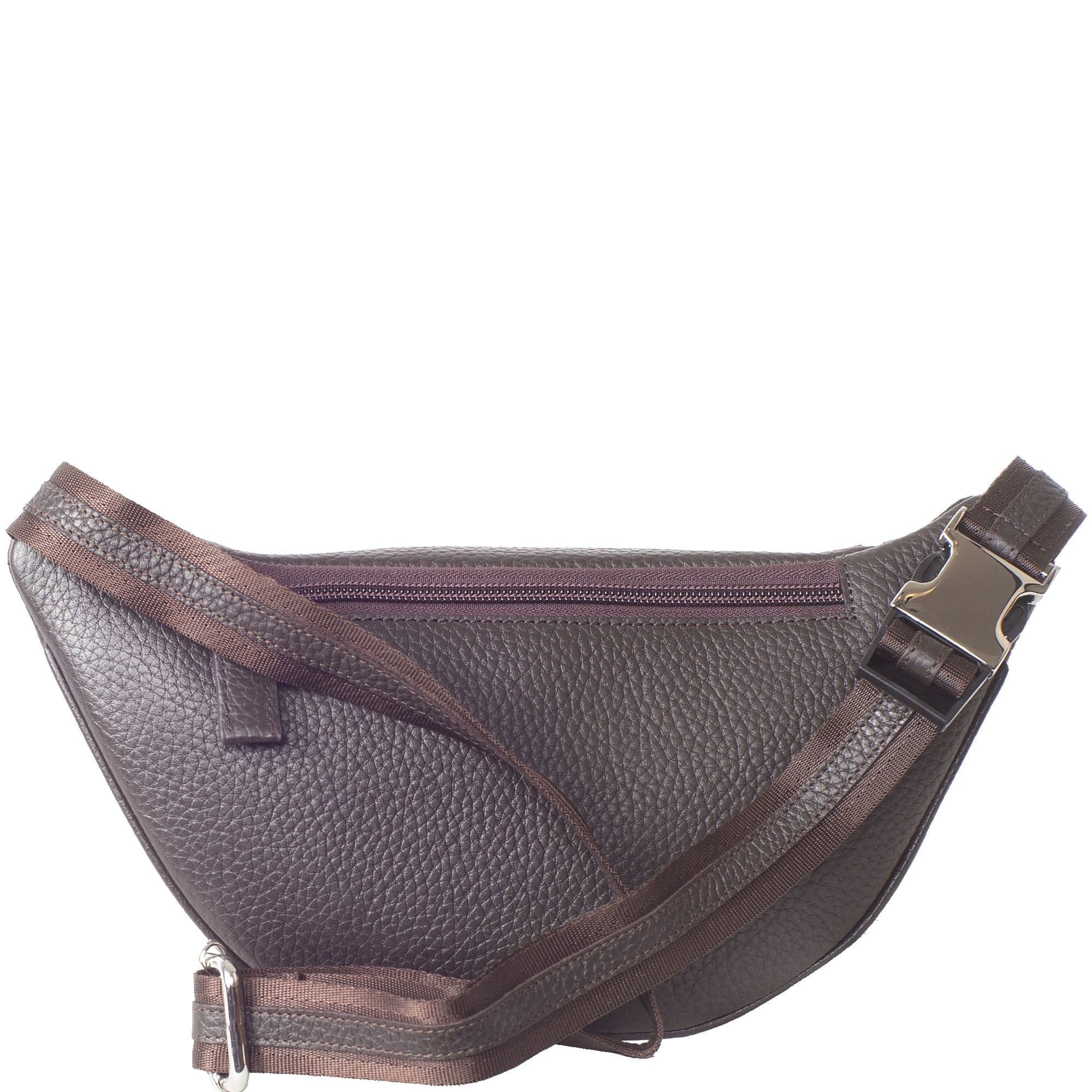 Crosover Handtasche Gürteltasche Leder braun - Corf Offermann