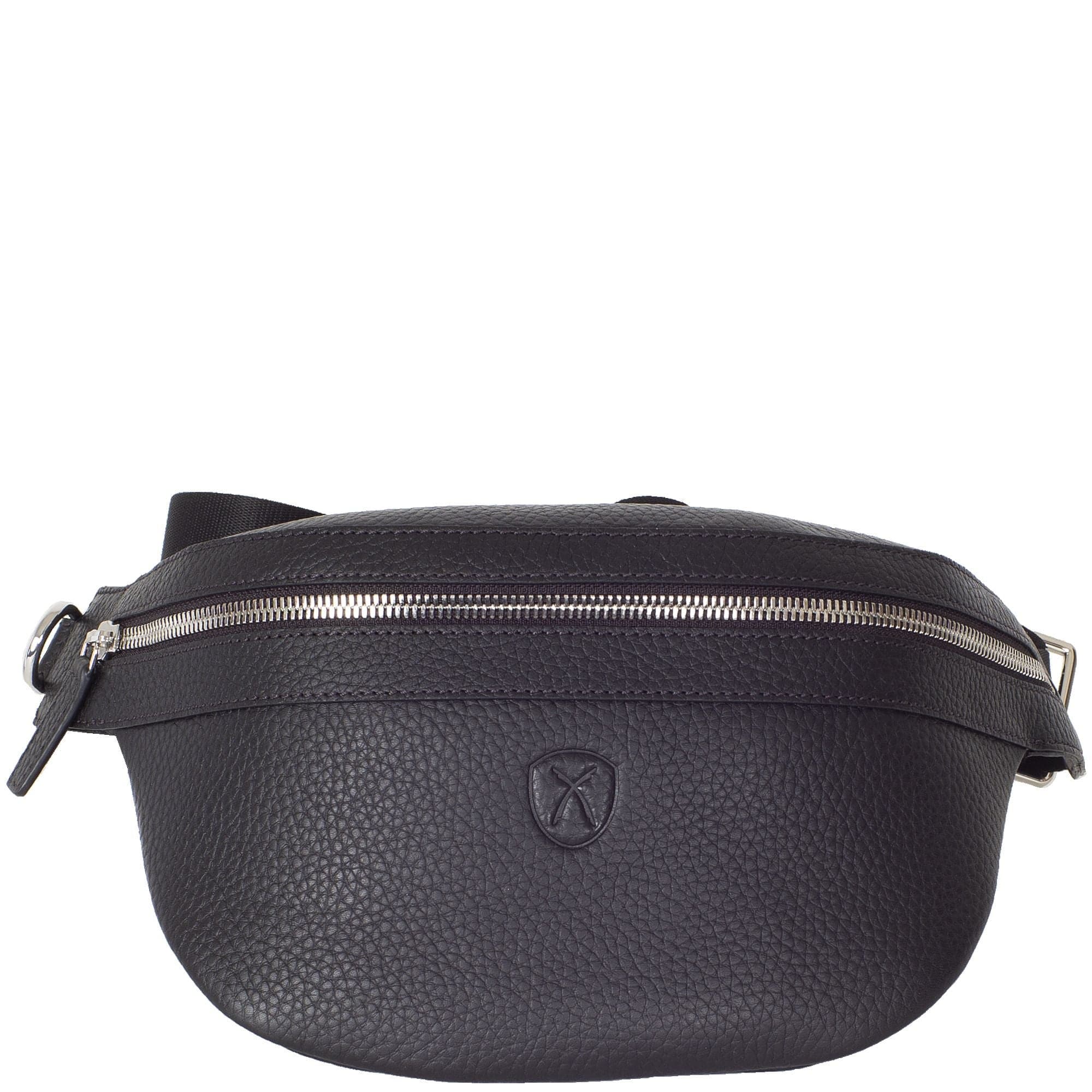 Crossover Gürteltasche Bauchtasche Leder schwarz - Corf Offermann