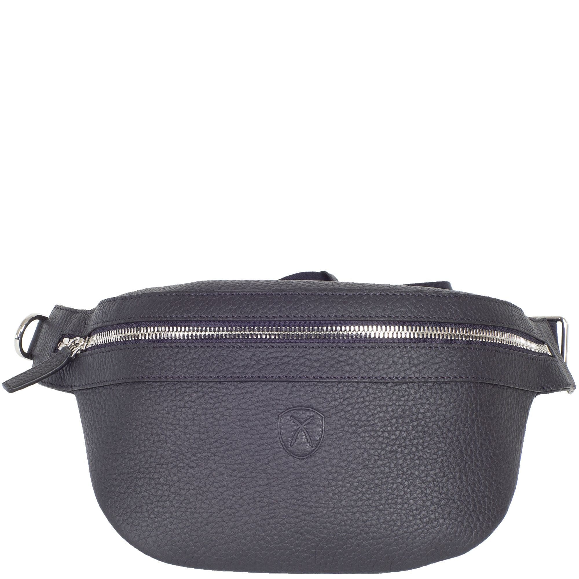 Crossover Gürteltasche Bauchtasche Leder blau - Corf Offermann