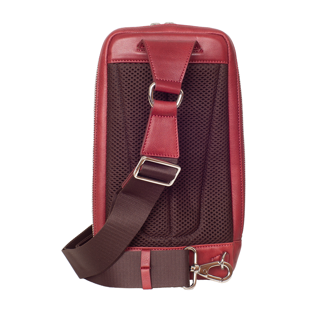Crossover Tasche Leder rot