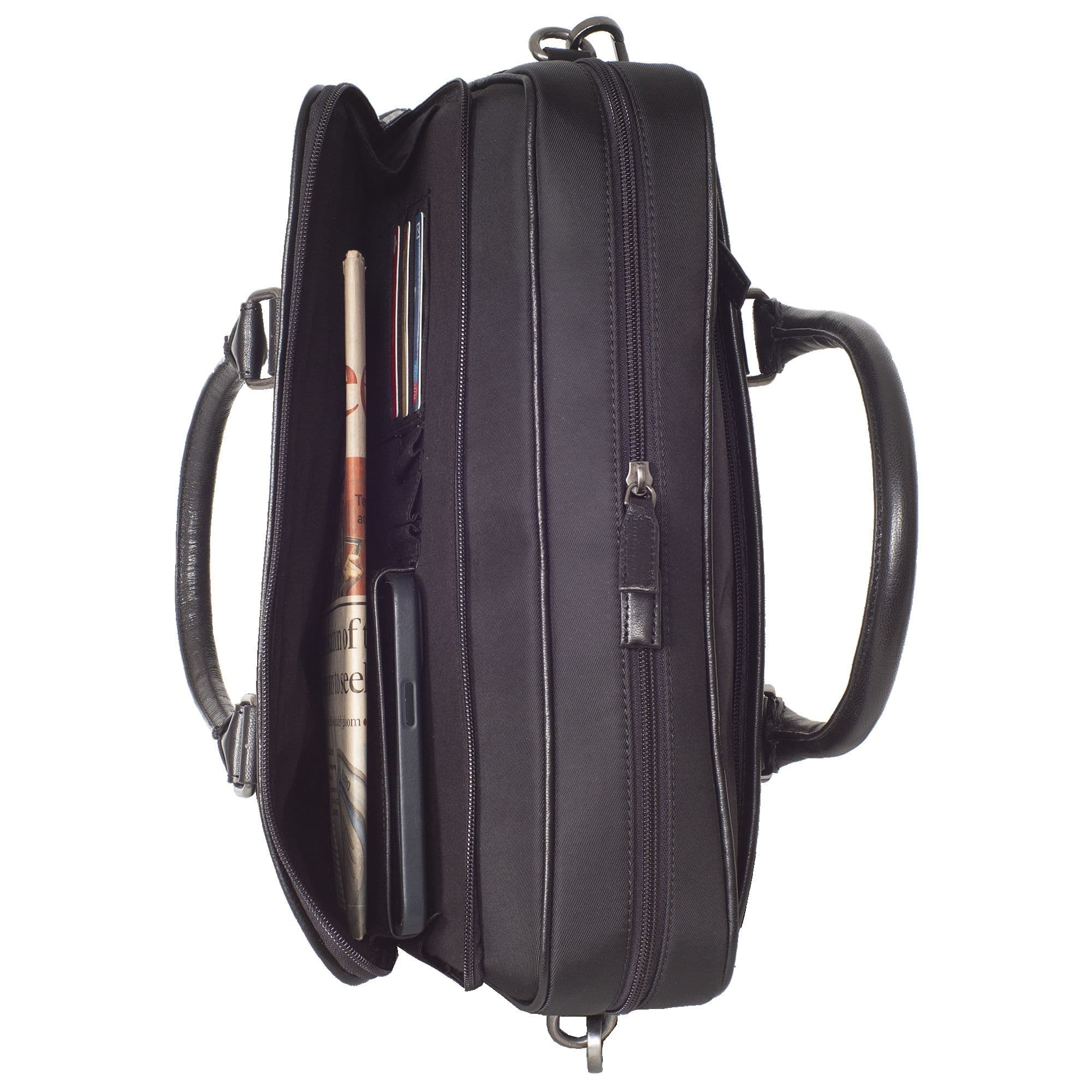 Businesstasche Laptoptasche  Coram - Nylon mit Leder 15 Zoll - Corf Offermann