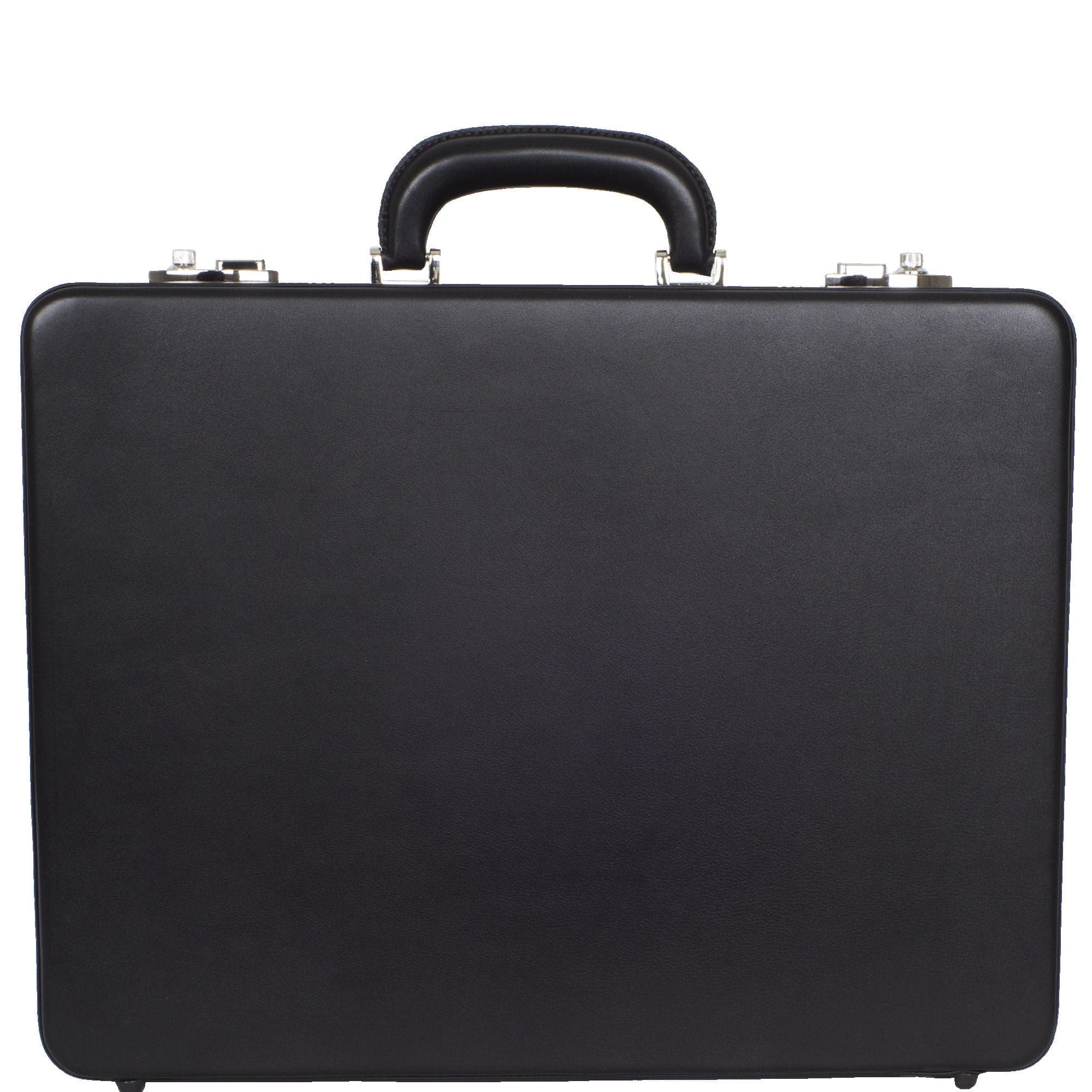 Aktenkoffer 15 Zoll Leder schwarz Deckeltasche mit Fächer - Corf Offermann