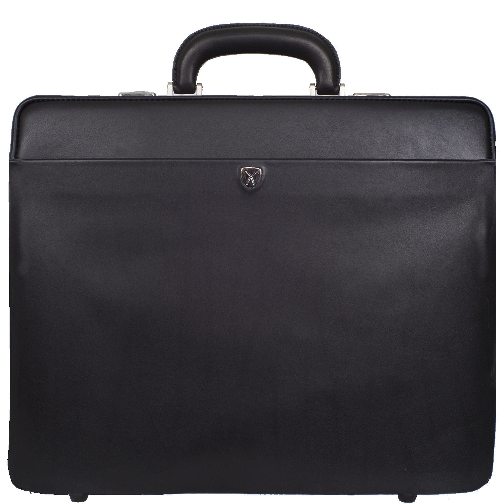 Aktenkoffer 15 Zoll Leder schwarz Fächereinteilung - Corf Offermann