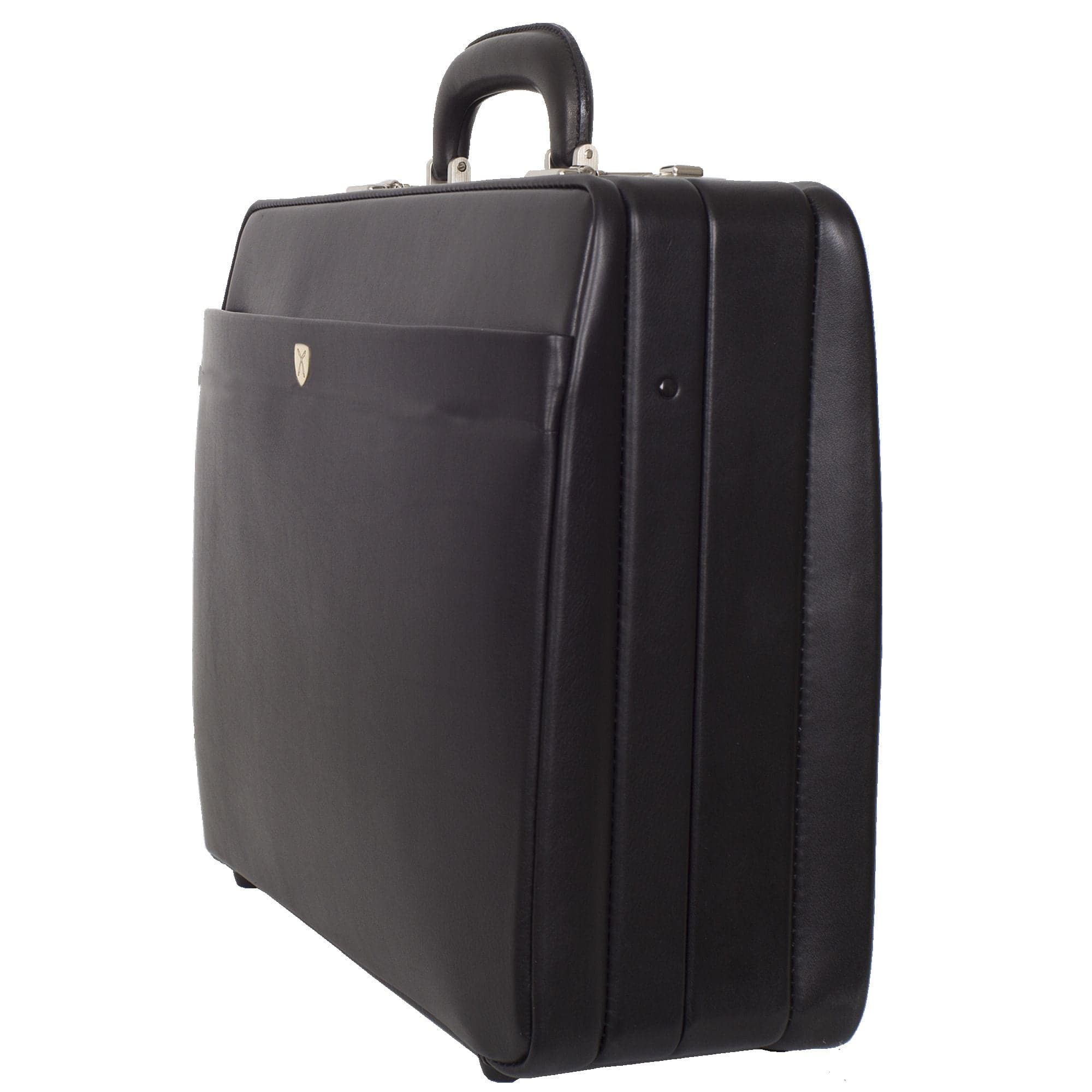 Aktenkoffer 15 Zoll Leder schwarz Fächereinteilung - Corf Offermann