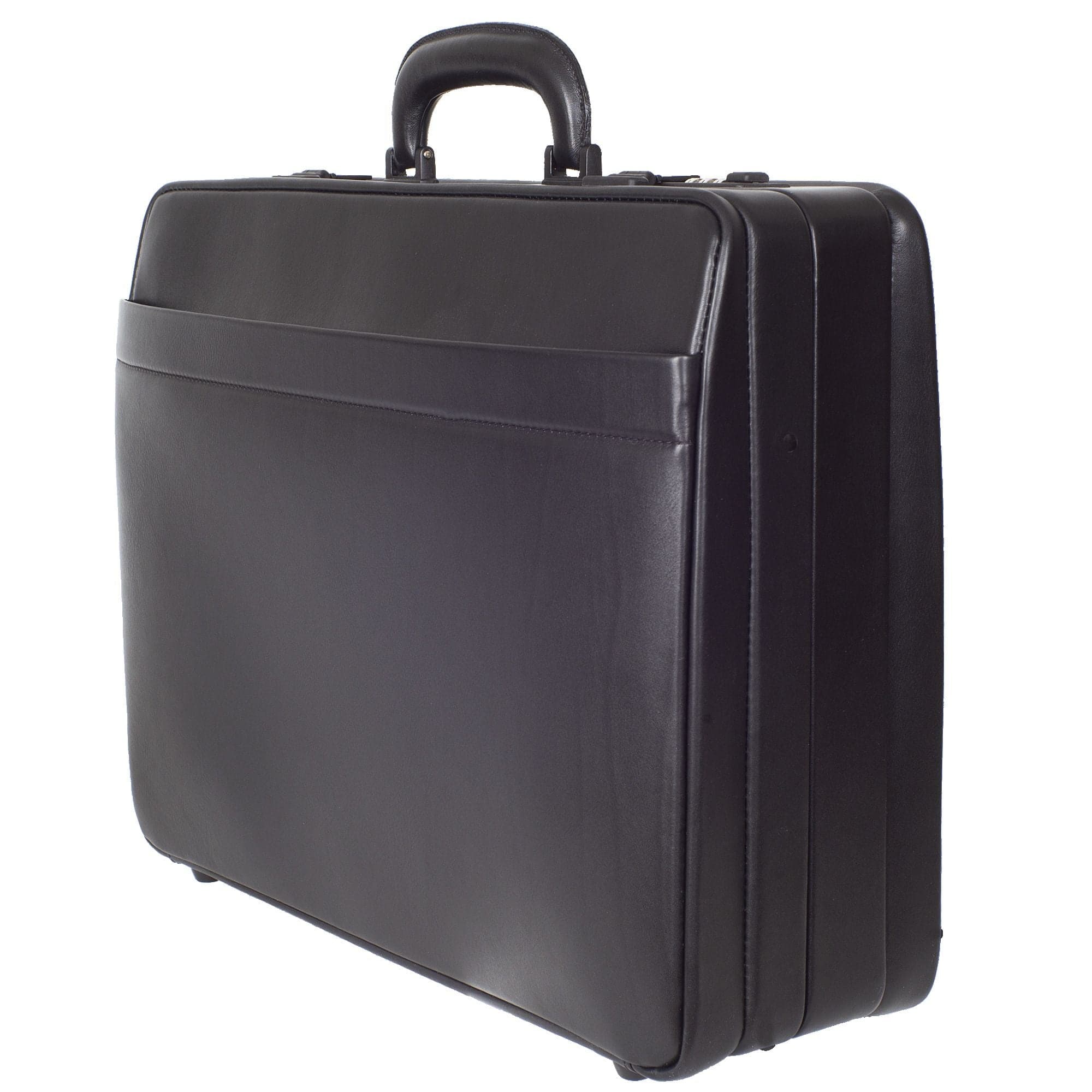 Aktenkoffer 17 Zoll Leder schwarz Fächereinteilung - Corf Offermann