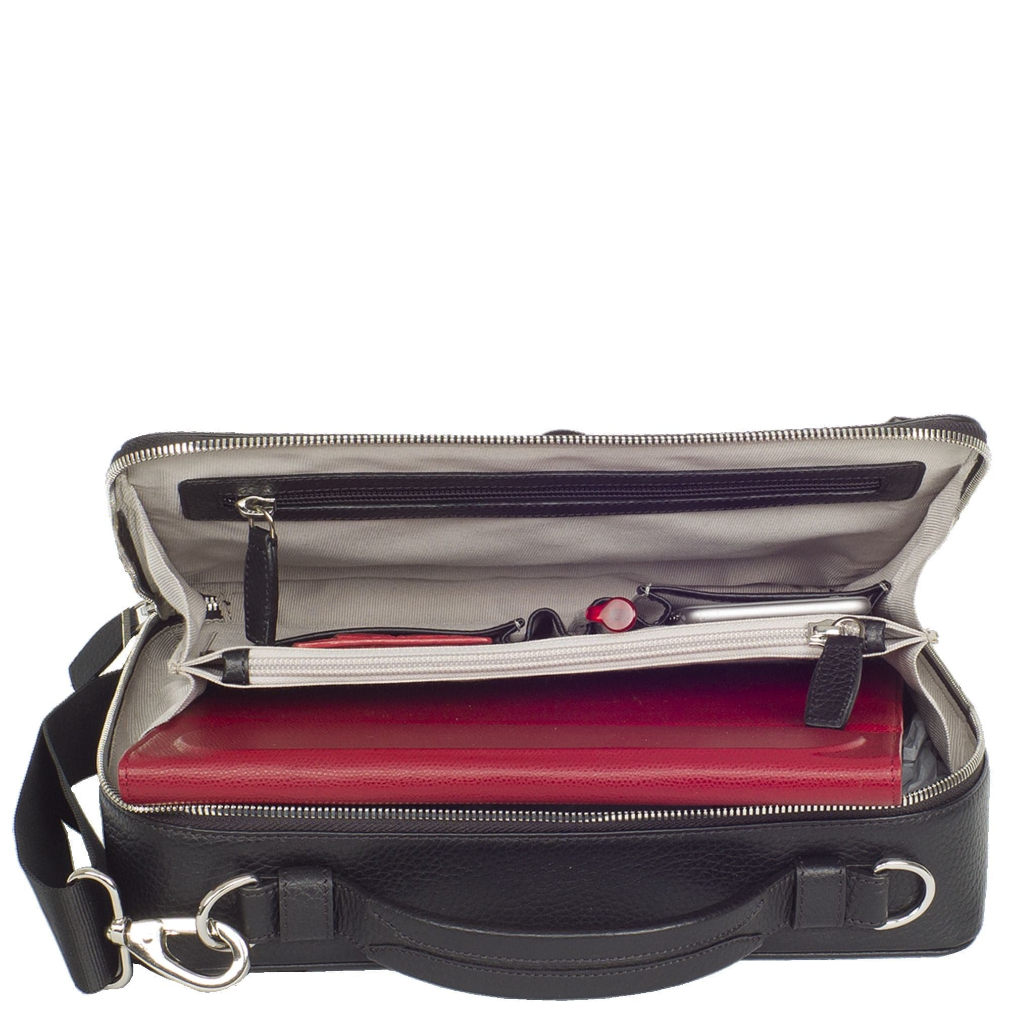 Laptoptasche Tablet Tasche 10 Zoll Leder schwarz - Corf Offermann