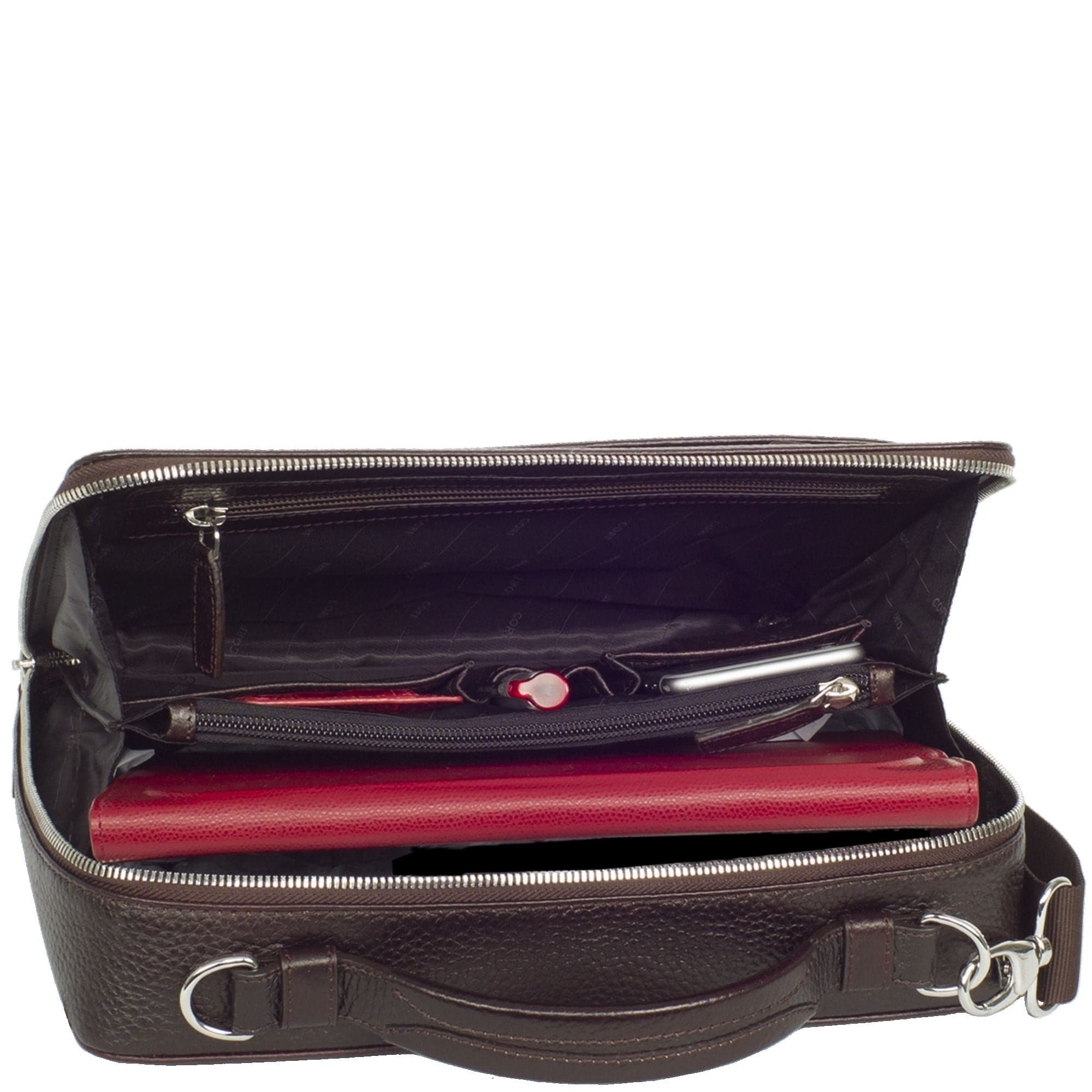 Laptoptasche Tablet Tasche 10 Zoll Leder braun - Corf Offermann