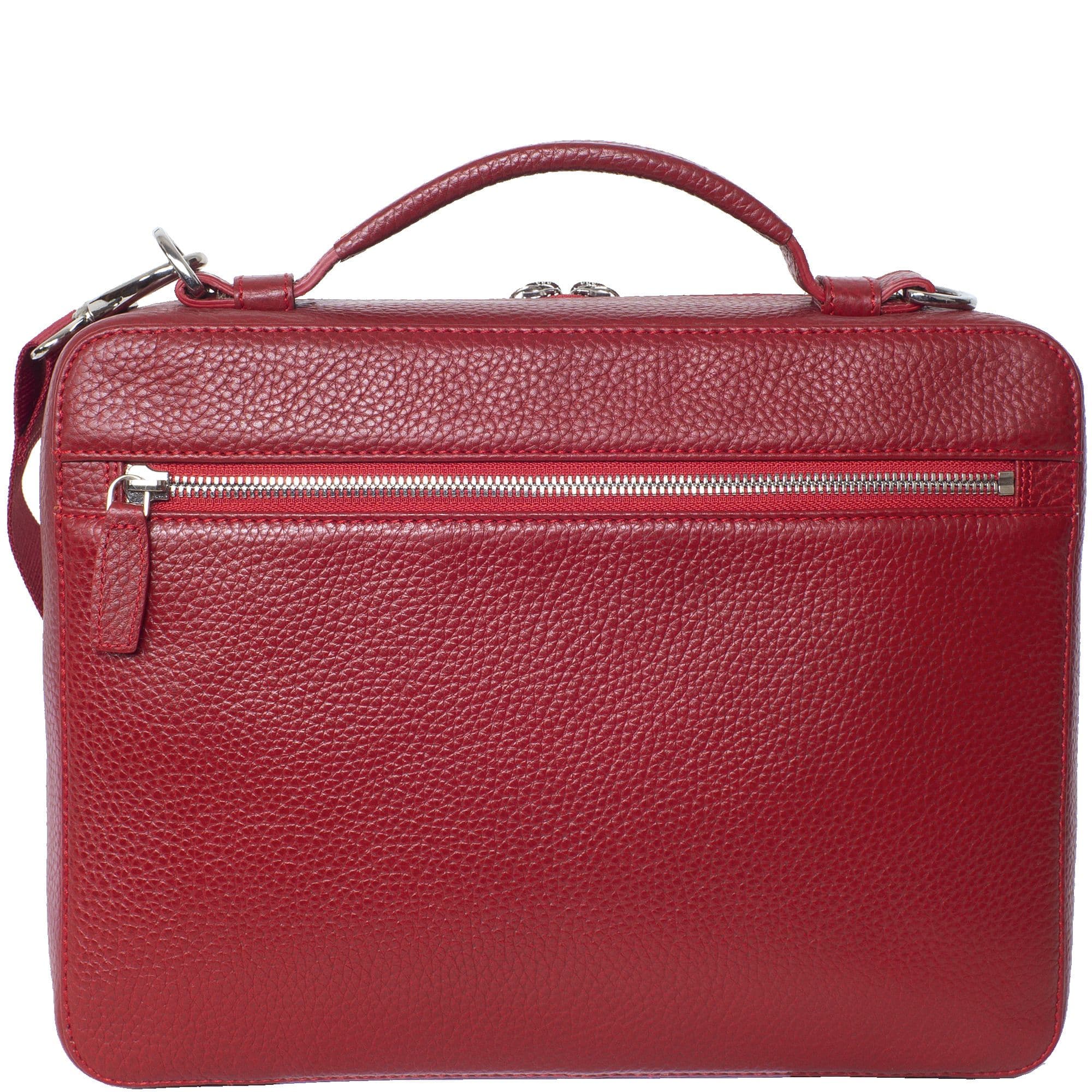 Laptoptasche Tablet Tasche 10 Zoll Leder rot - Corf Offermann