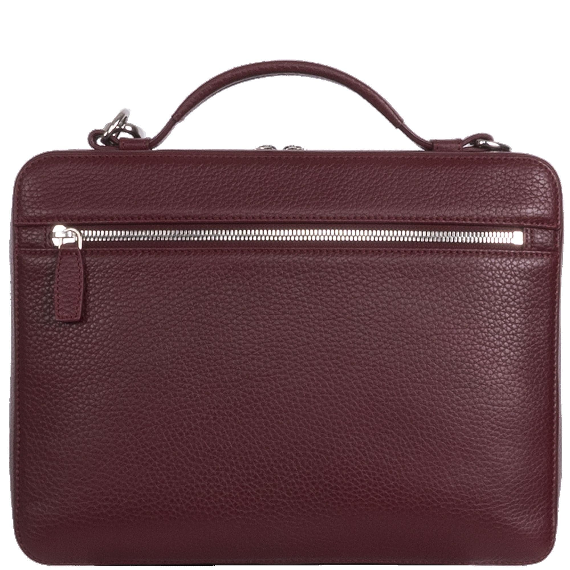 Laptoptasche Tablet Tasche 10 Zoll Leder bordeauxrot - Corf Offermann