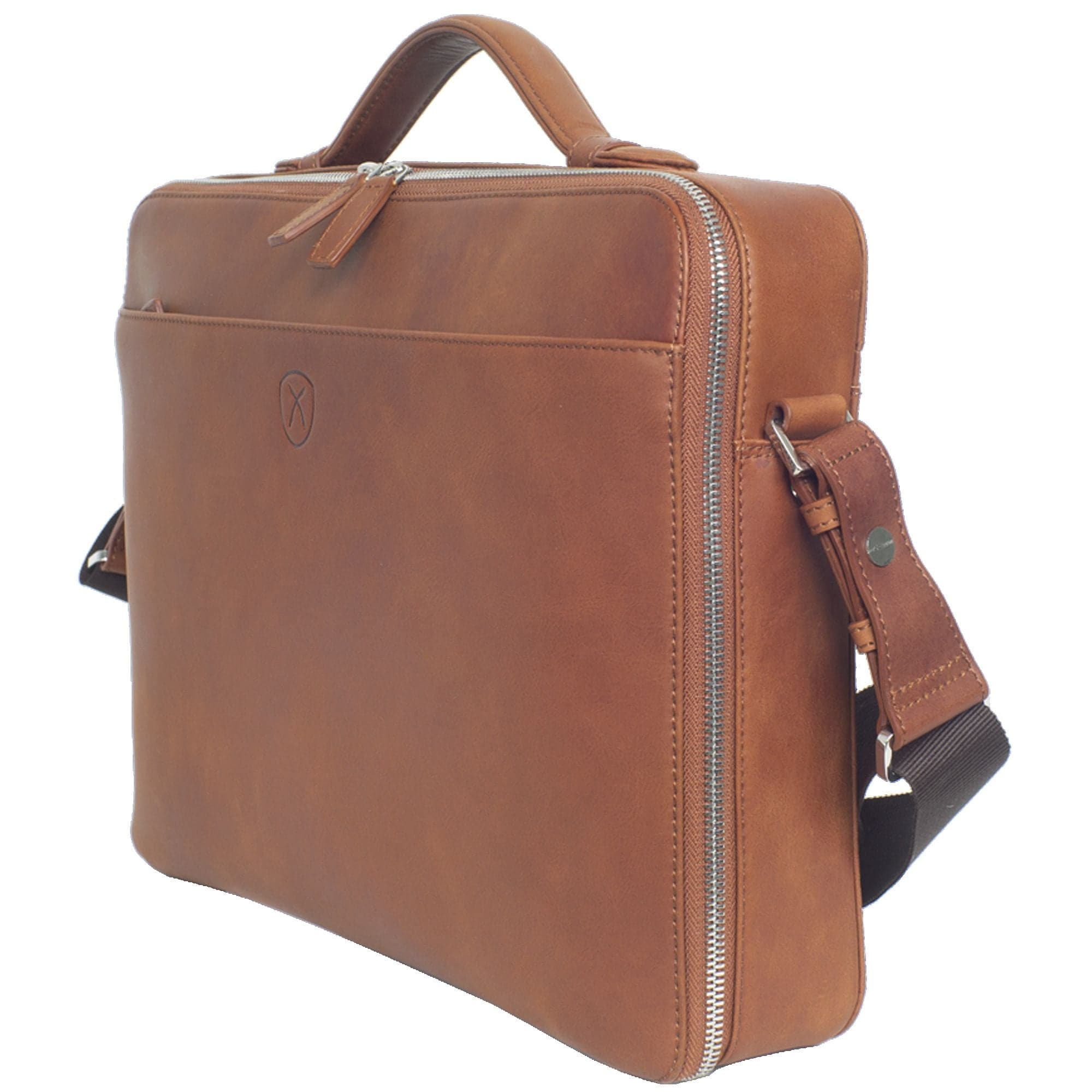 Laptoptasche Businesstasche 14 Zoll Leder Cognac - Corf Offermann