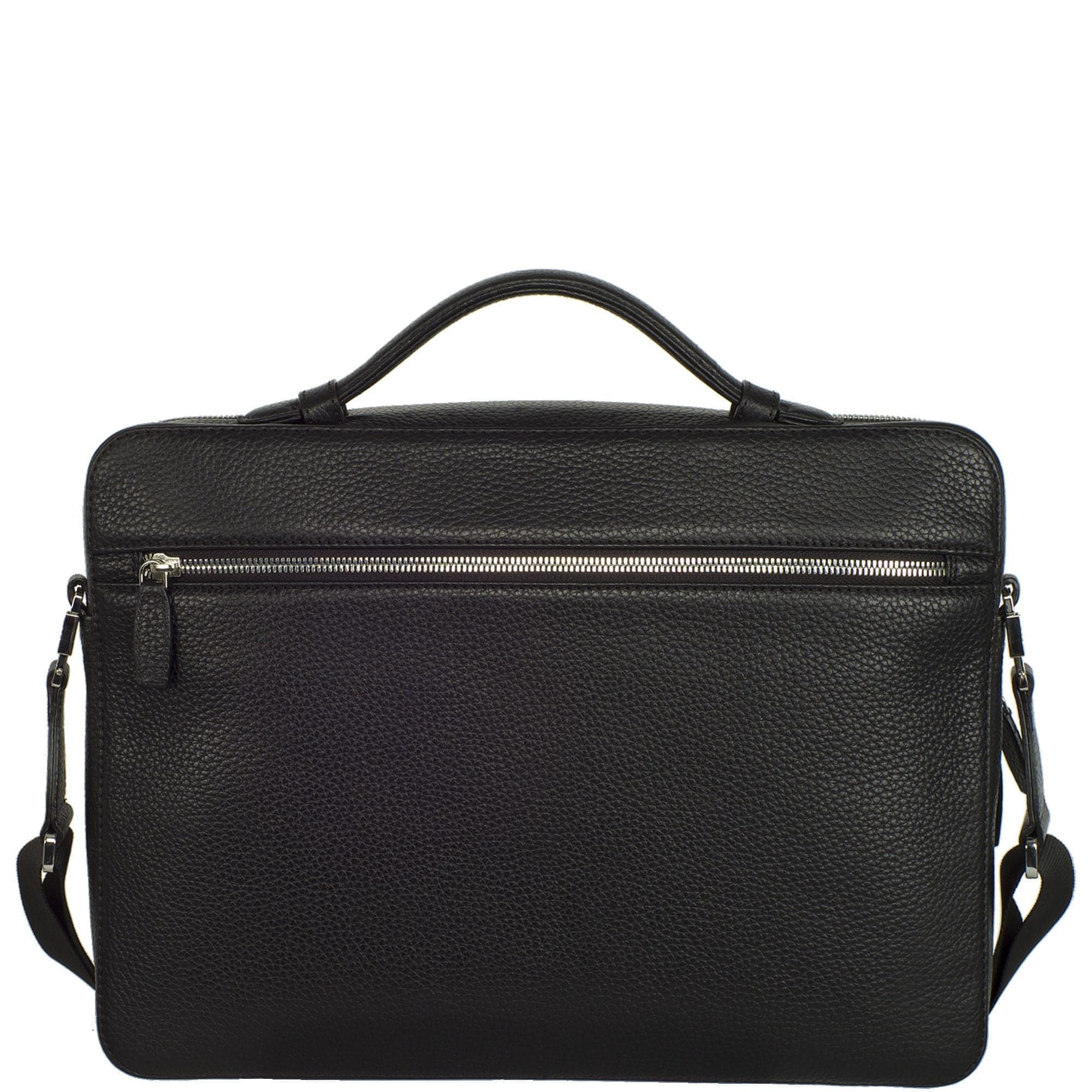 Laptoptasche Businesstasche 14 Zoll Leder schwarz - Corf Offermann