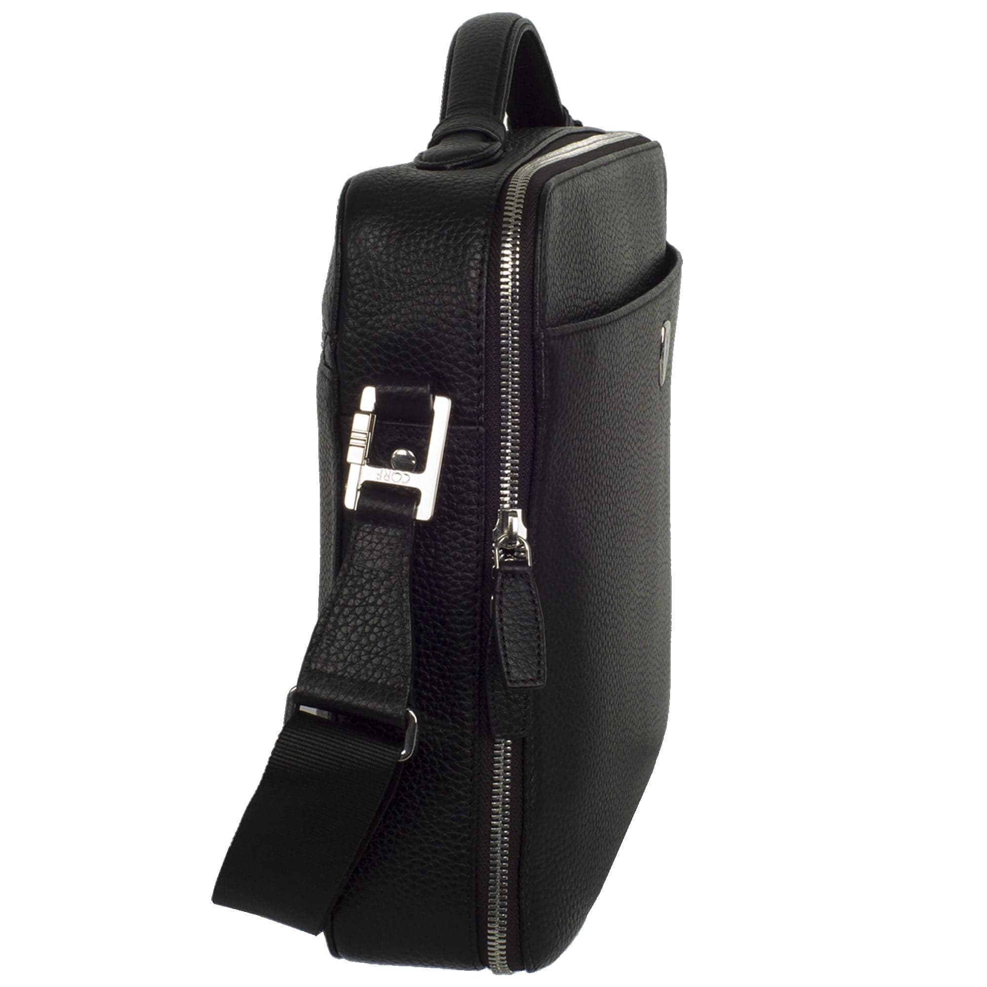 Laptoptasche Businesstasche 14 Zoll Leder schwarz - Corf Offermann