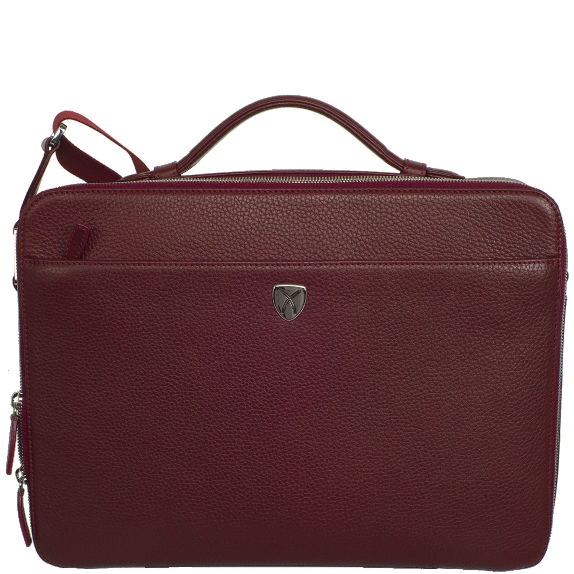 Laptoptasche Businesstasche 14 Zoll Leder bordeauxrot - Corf Offermann