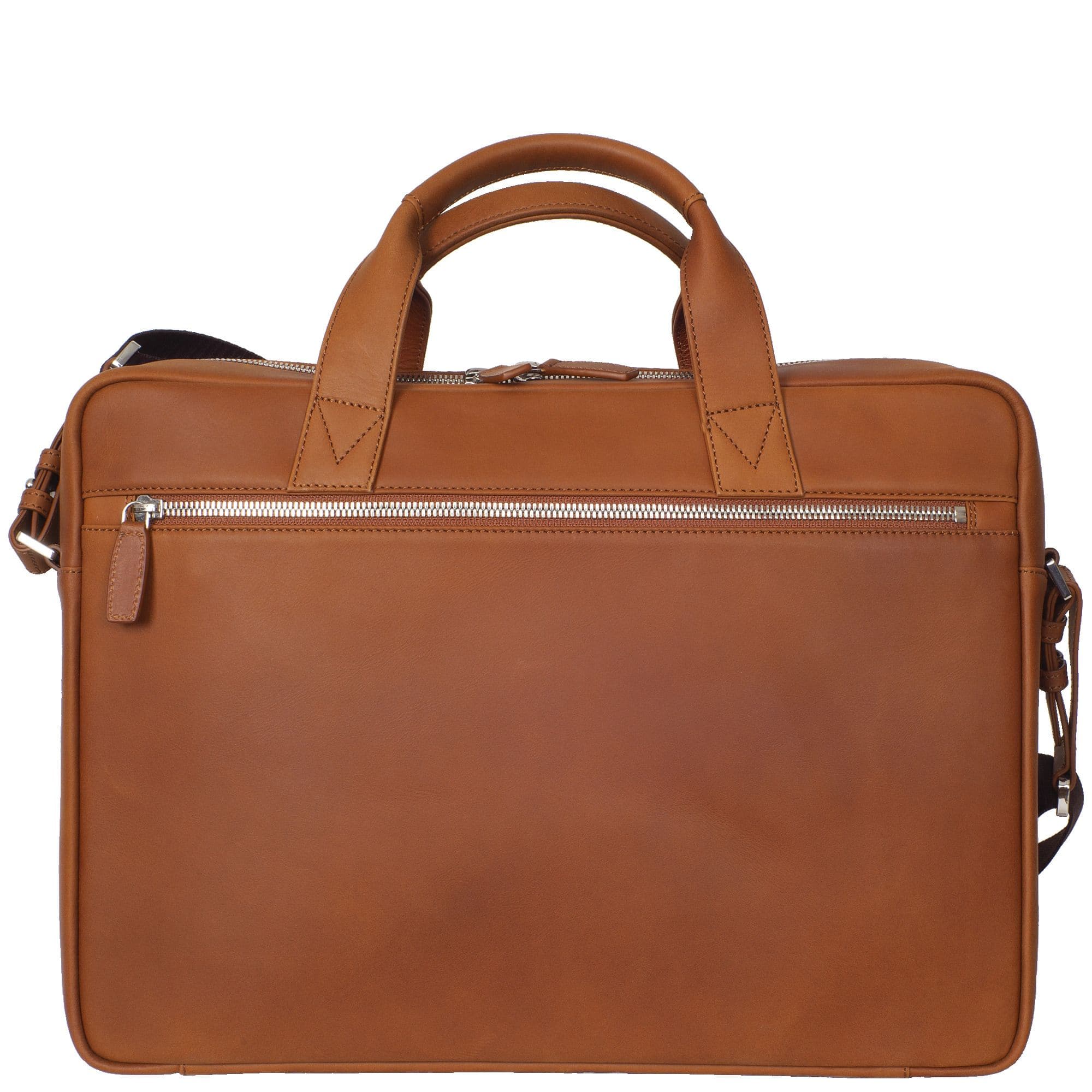 Businesstasche Laptoptasche 15 Zoll Leder cognac - Corf Offermann