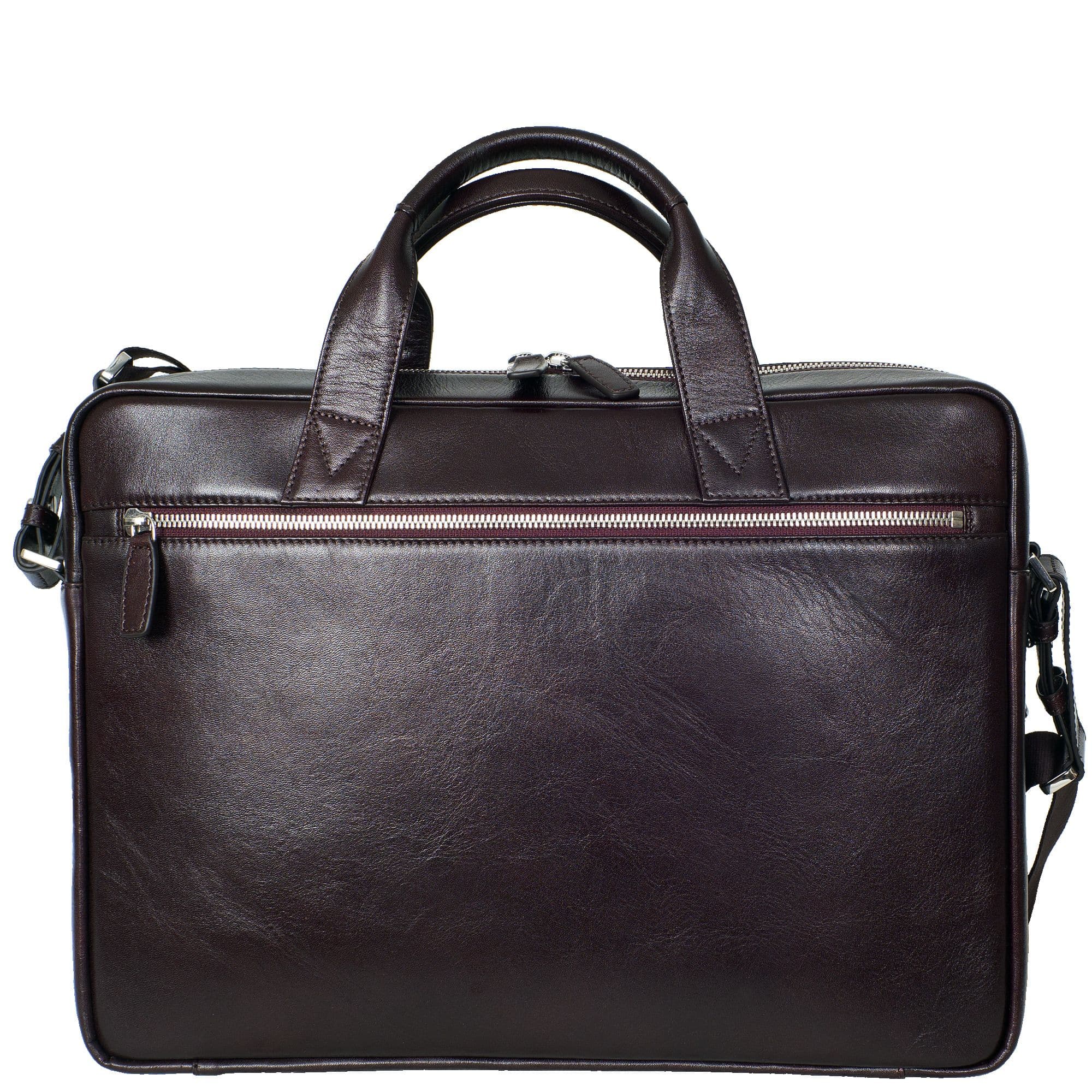 Businesstasche Laptoptasche 15 Zoll Leder bordeaux - Corf Offermann