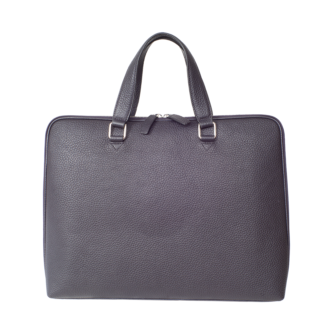 Businesstasche Laptoptasche 14 Zoll geprägtes Leder dunkel blau - Corf Offermann