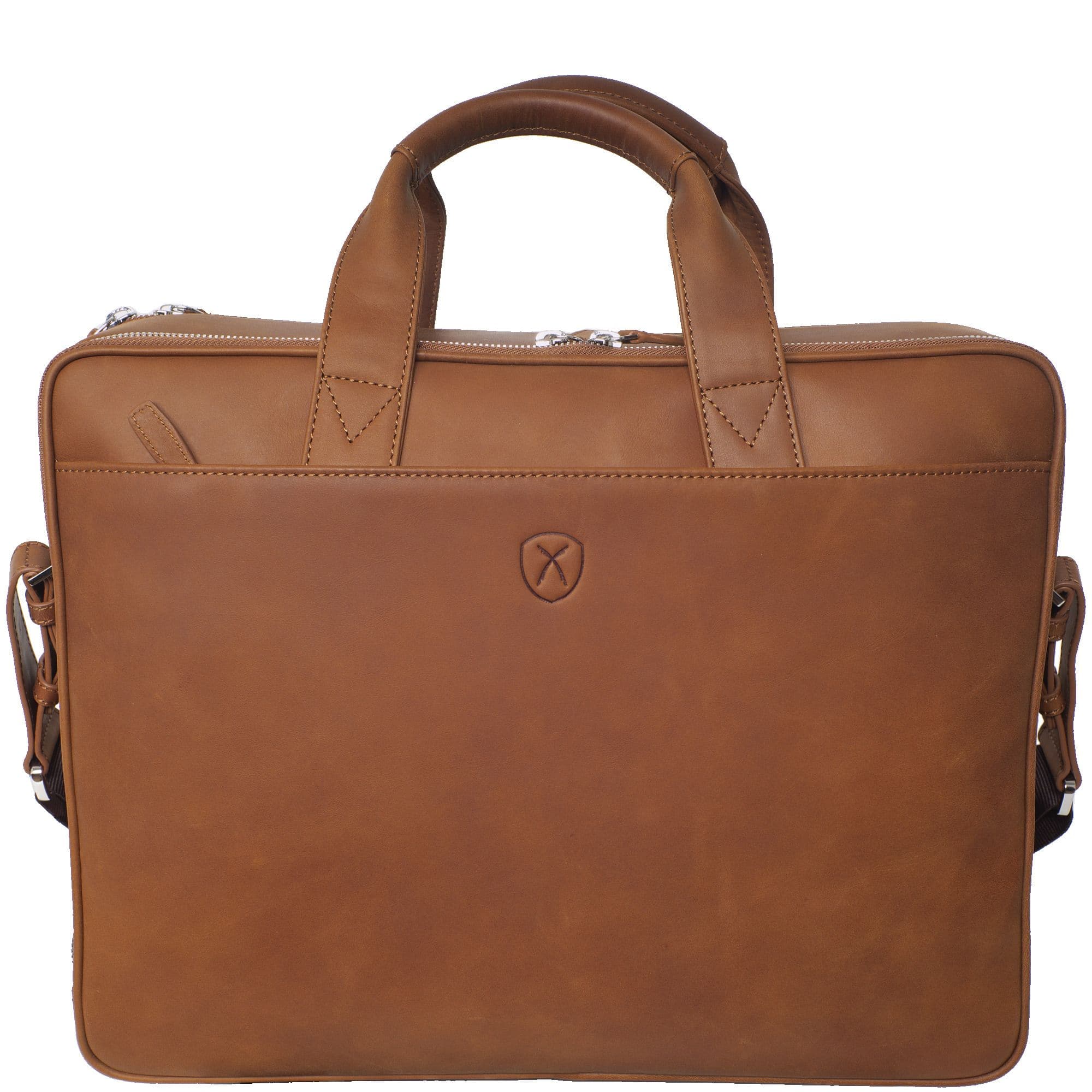 Laptoptasche Businesstasche 15 Zoll Leder cognac - Corf Offermann