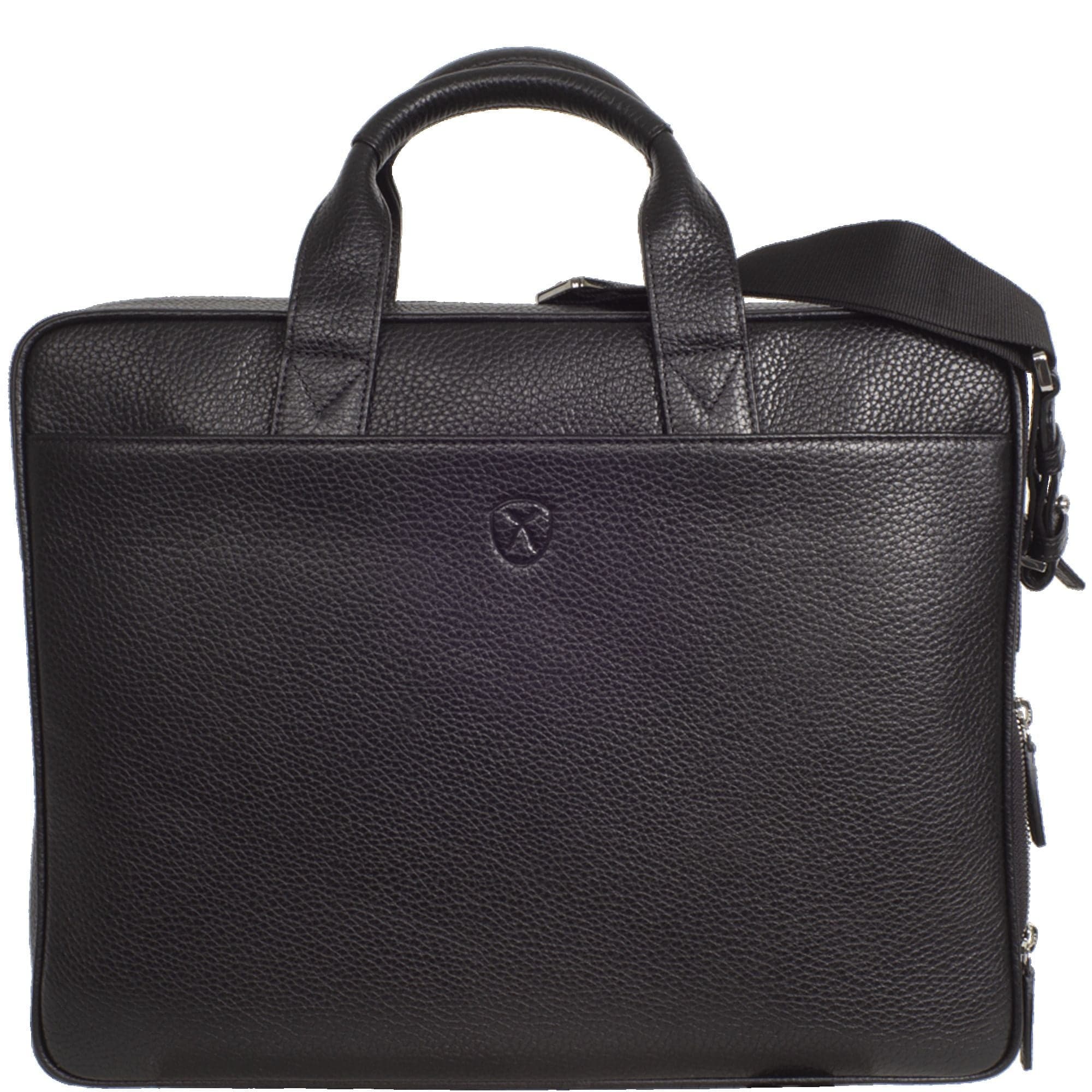 Laptoptasche Businesstasche 15 Zoll Leder schwarz - Corf Offermann