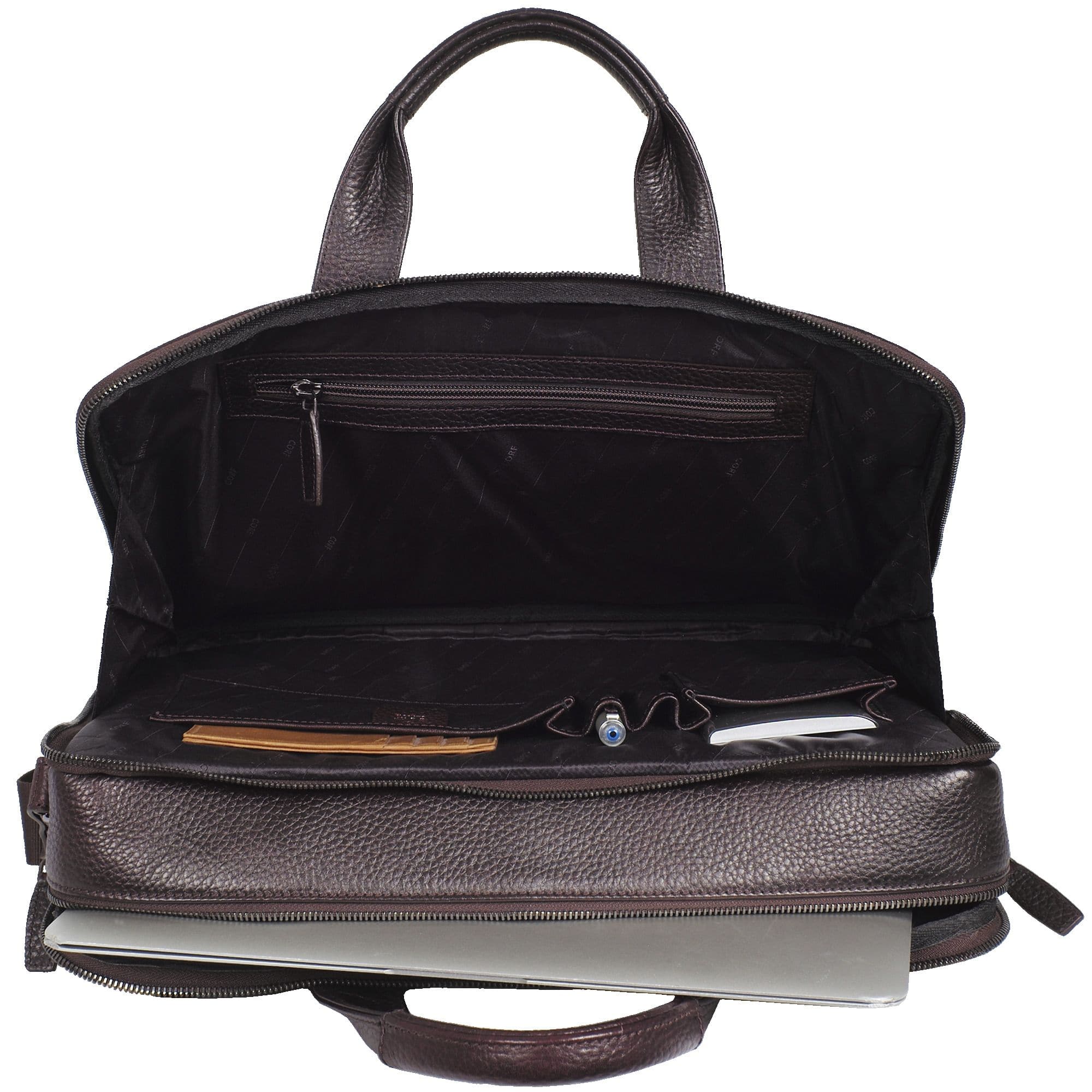 Laptoptasche Businesstasche 15 Zoll Leder braun - Corf Offermann
