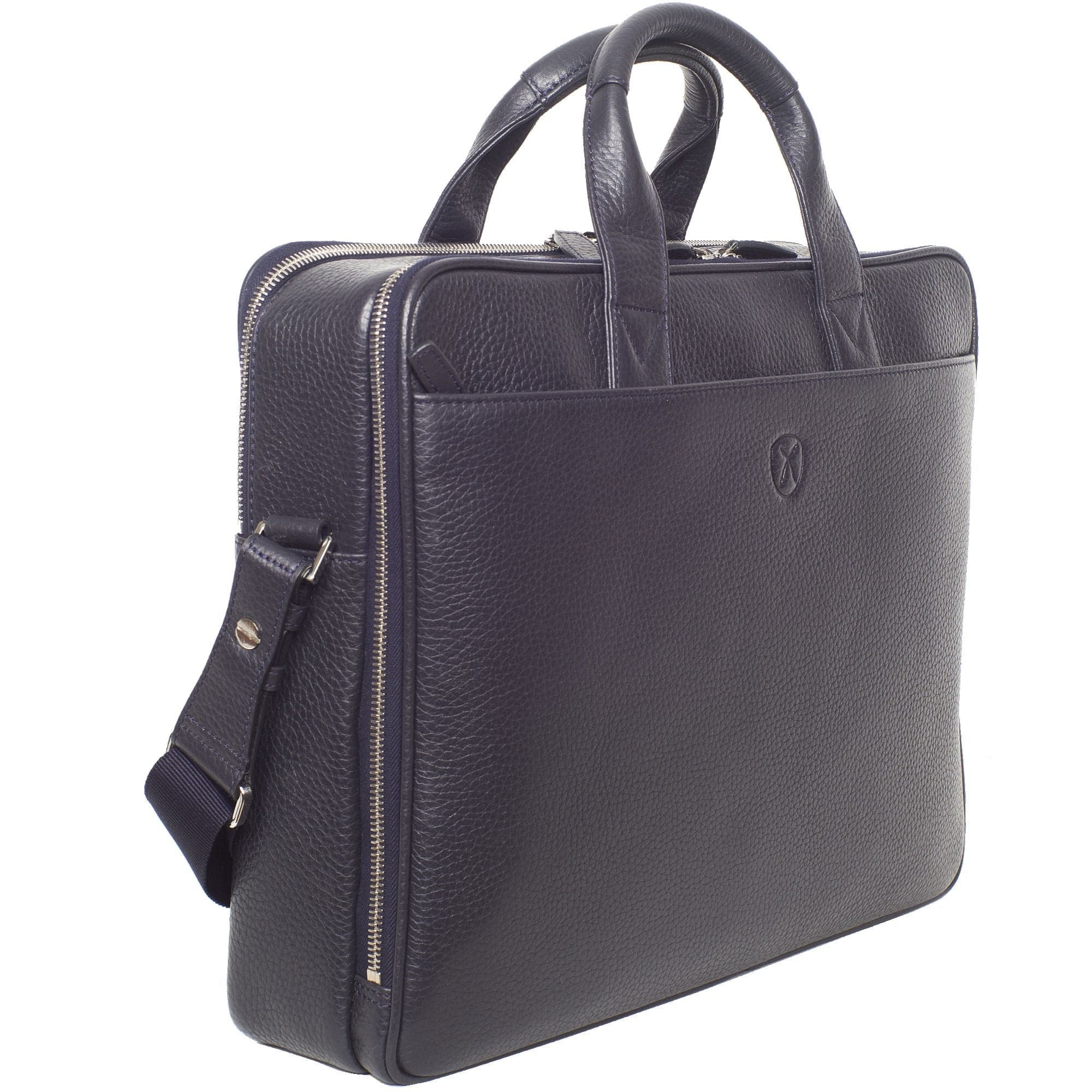 Laptoptasche Businesstasche 15 Zoll Leder blau - Corf Offermann