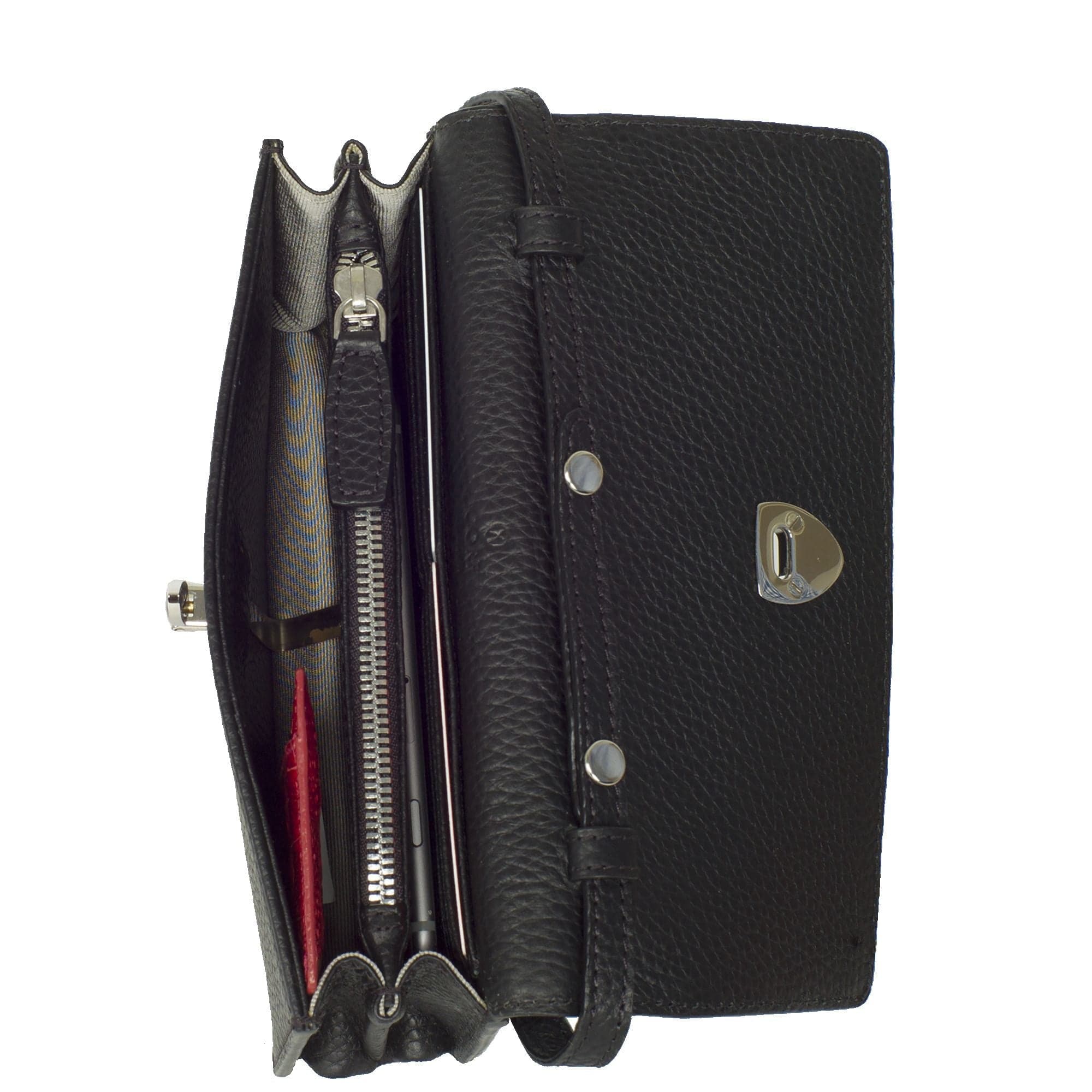 Handtasche Clutch Leder schwarz - Corf Offermann