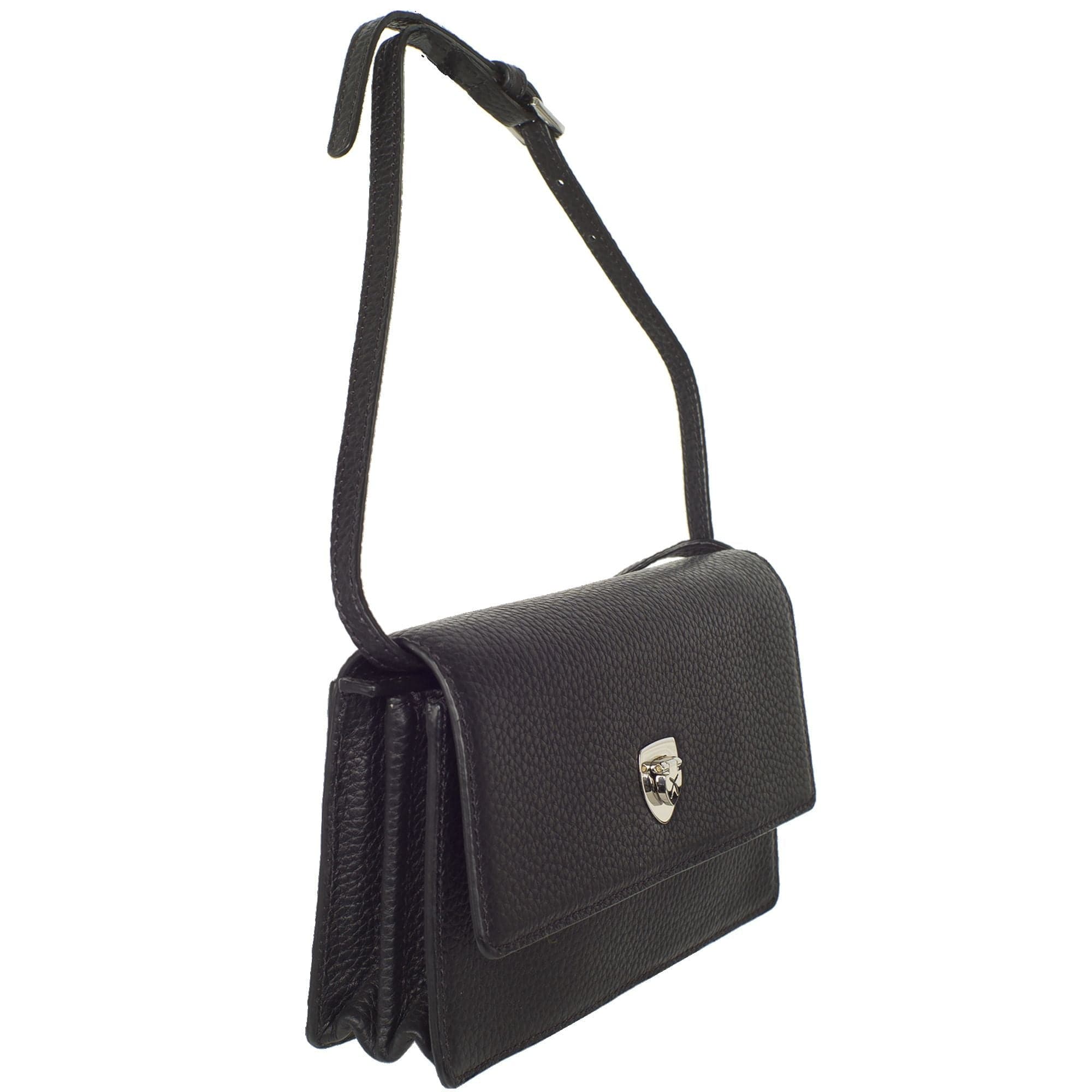 Handtasche Clutch Leder schwarz - Corf Offermann
