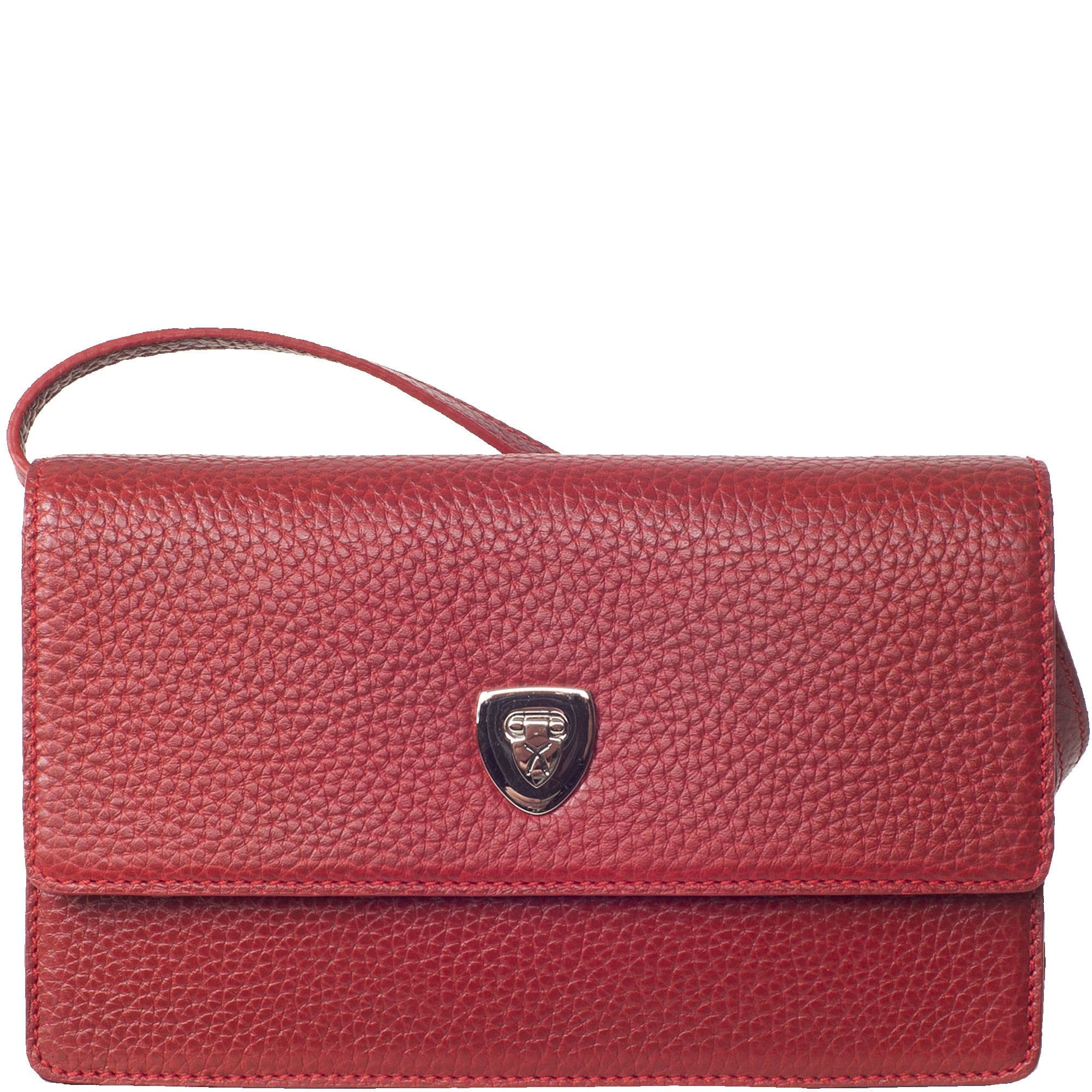Handtasche Clutch Leder rot - Corf Offermann