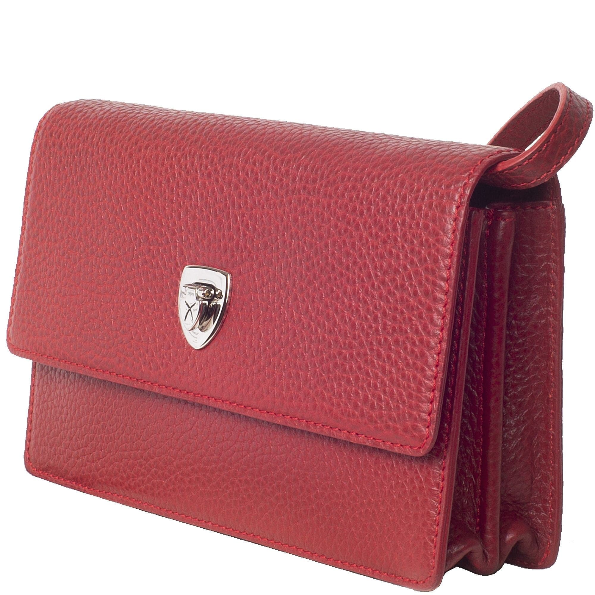 Handtasche Clutch Leder rot - Corf Offermann