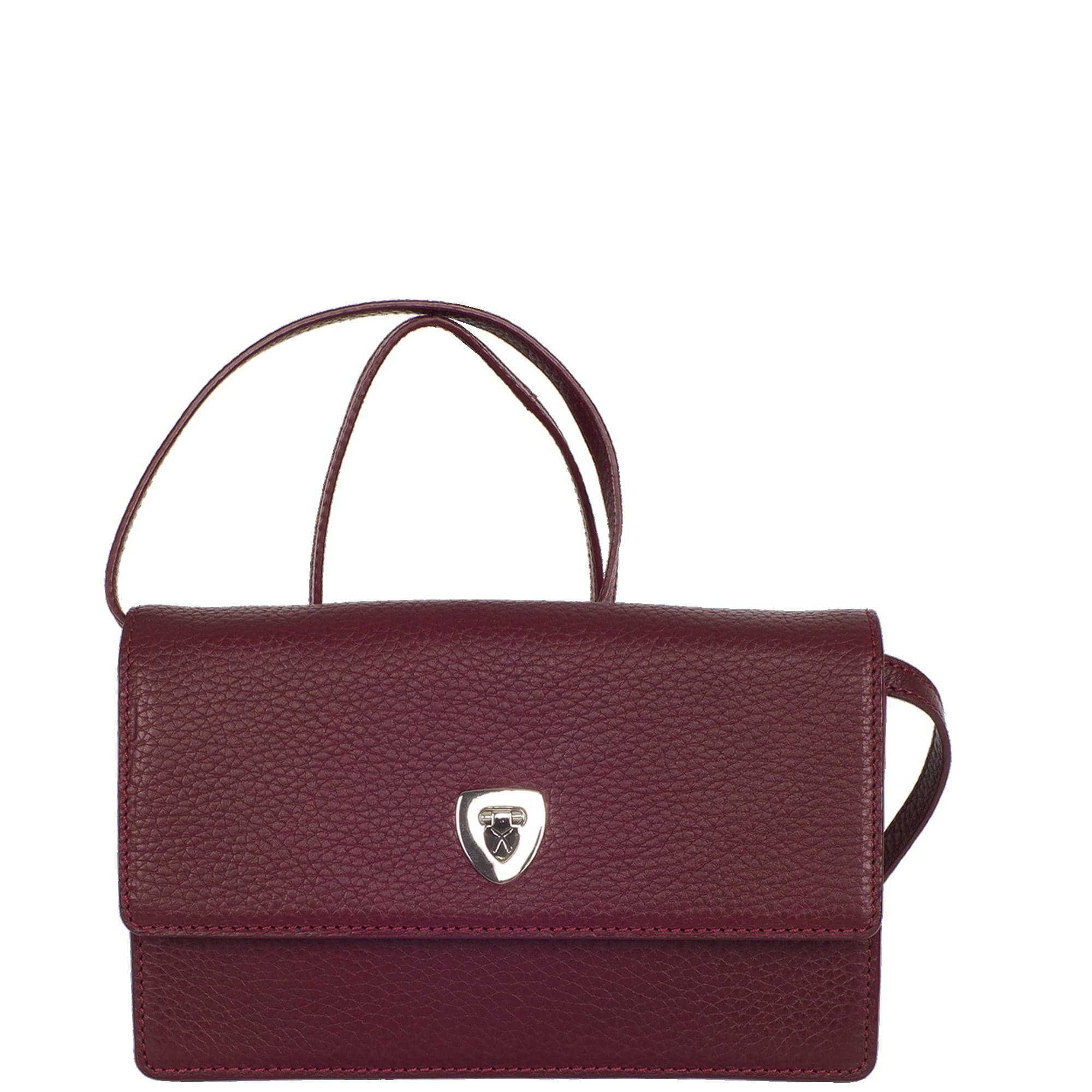 Handtasche Clutch Leder bordeauxrot - Corf Offermann