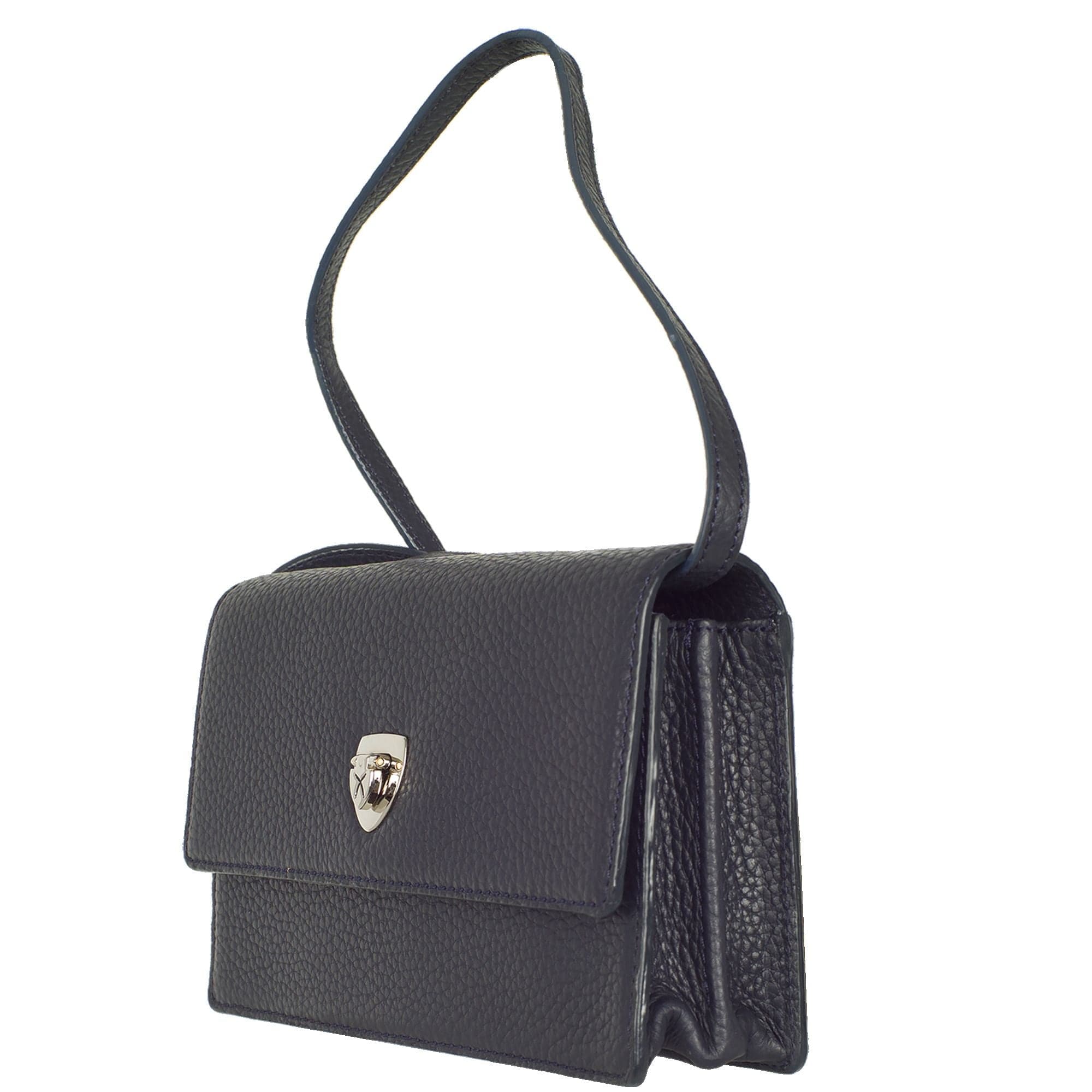 Handtasche Clutch Leder blau - Corf Offermann