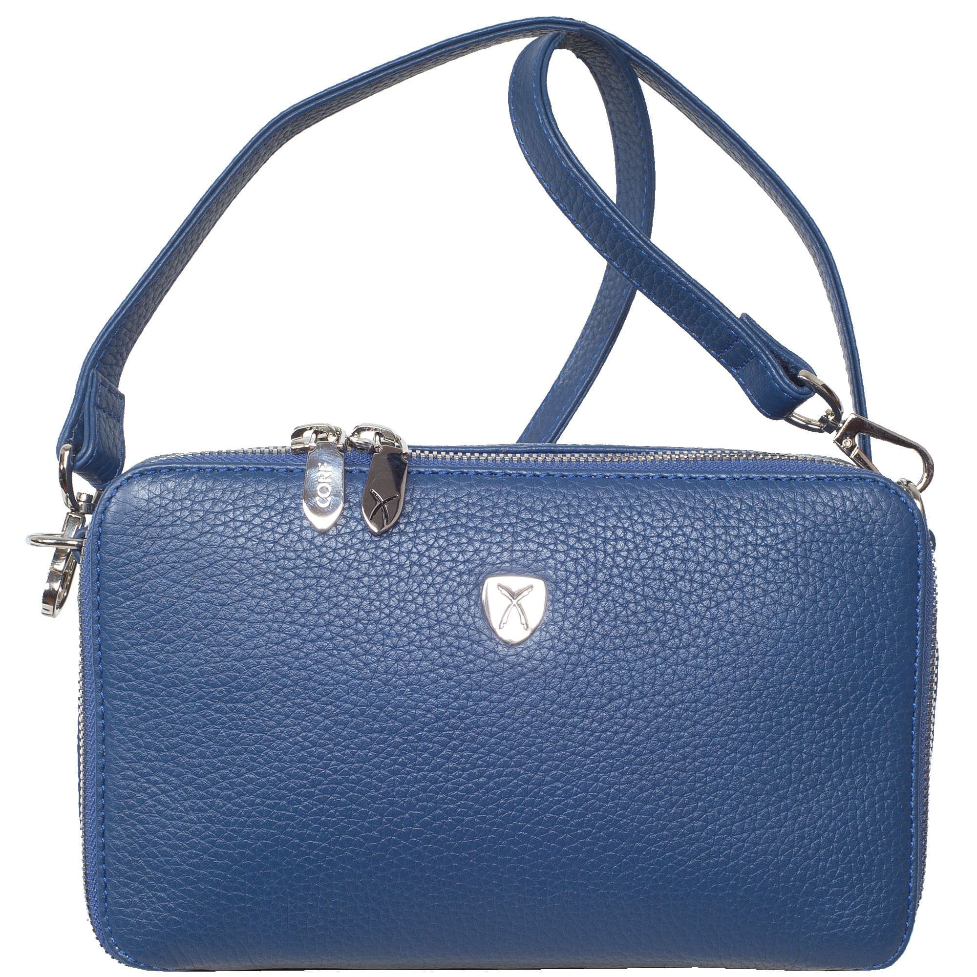 Erstaunlich Blaue Handtasche Leder Ebenbild