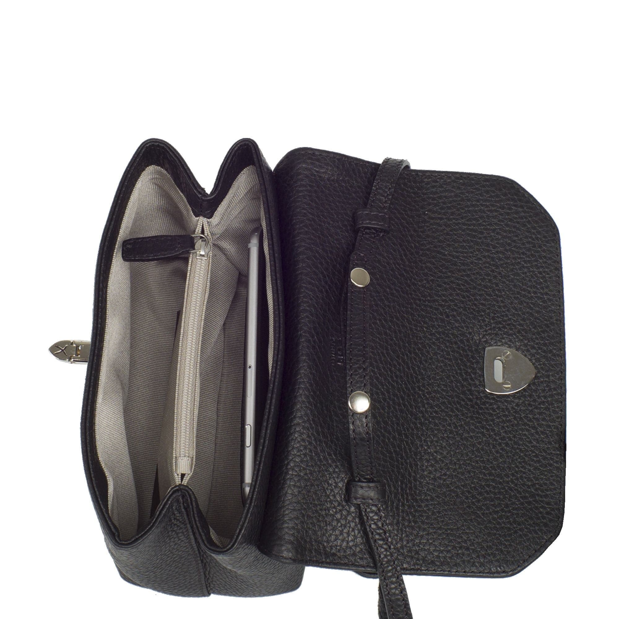 Handtasche Leder schwarz - Corf Offermann