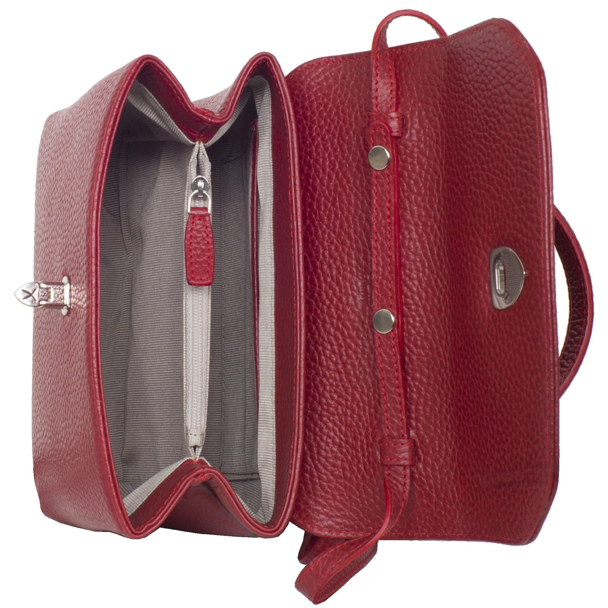 Handtasche Leder rot - Corf Offermann