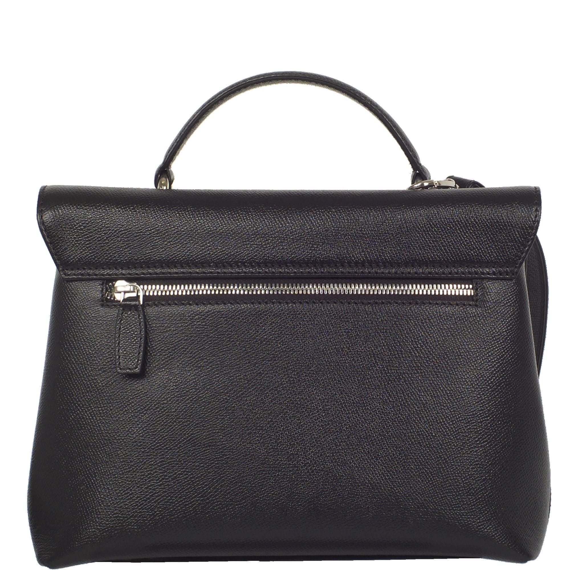 Handtasche Schultertasche Leder schwarz - Corf Offermann