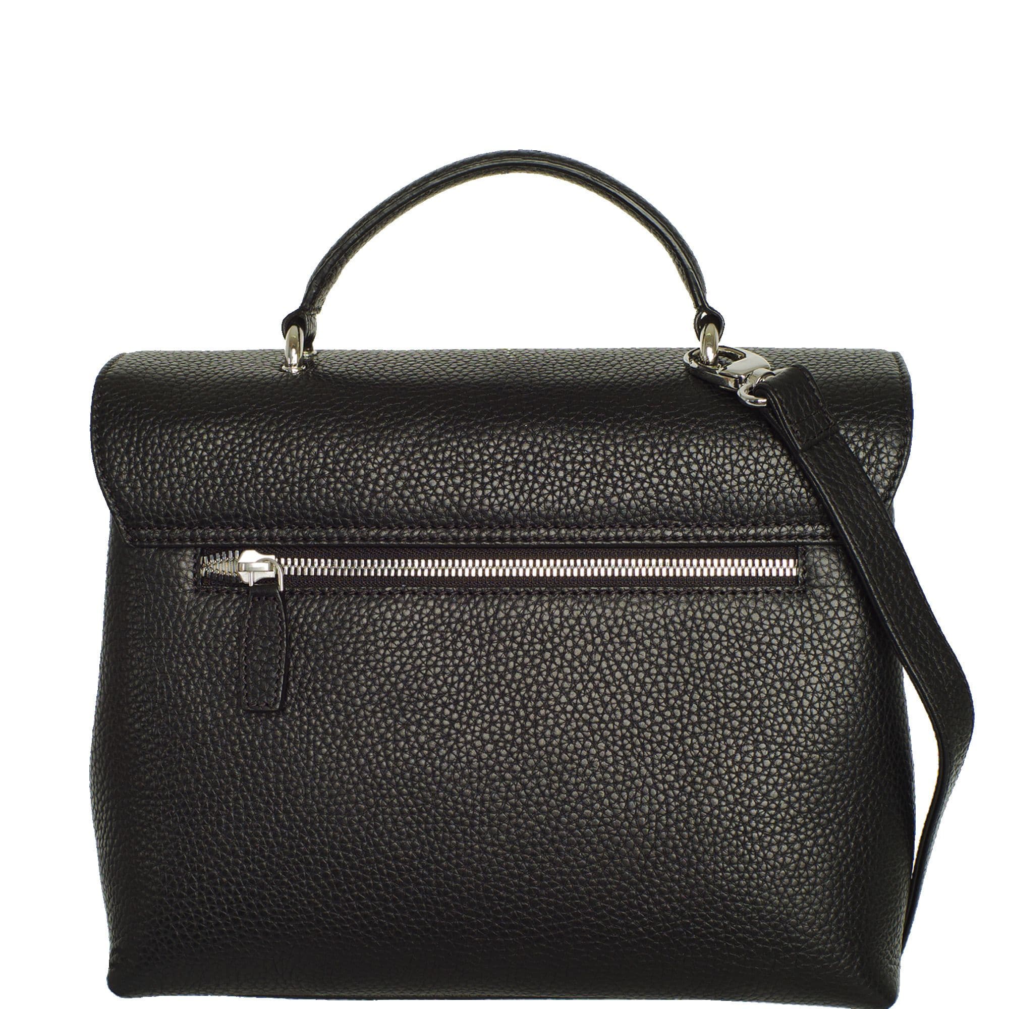 Handtasche Schultertasche Leder schwarz - Corf Offermann