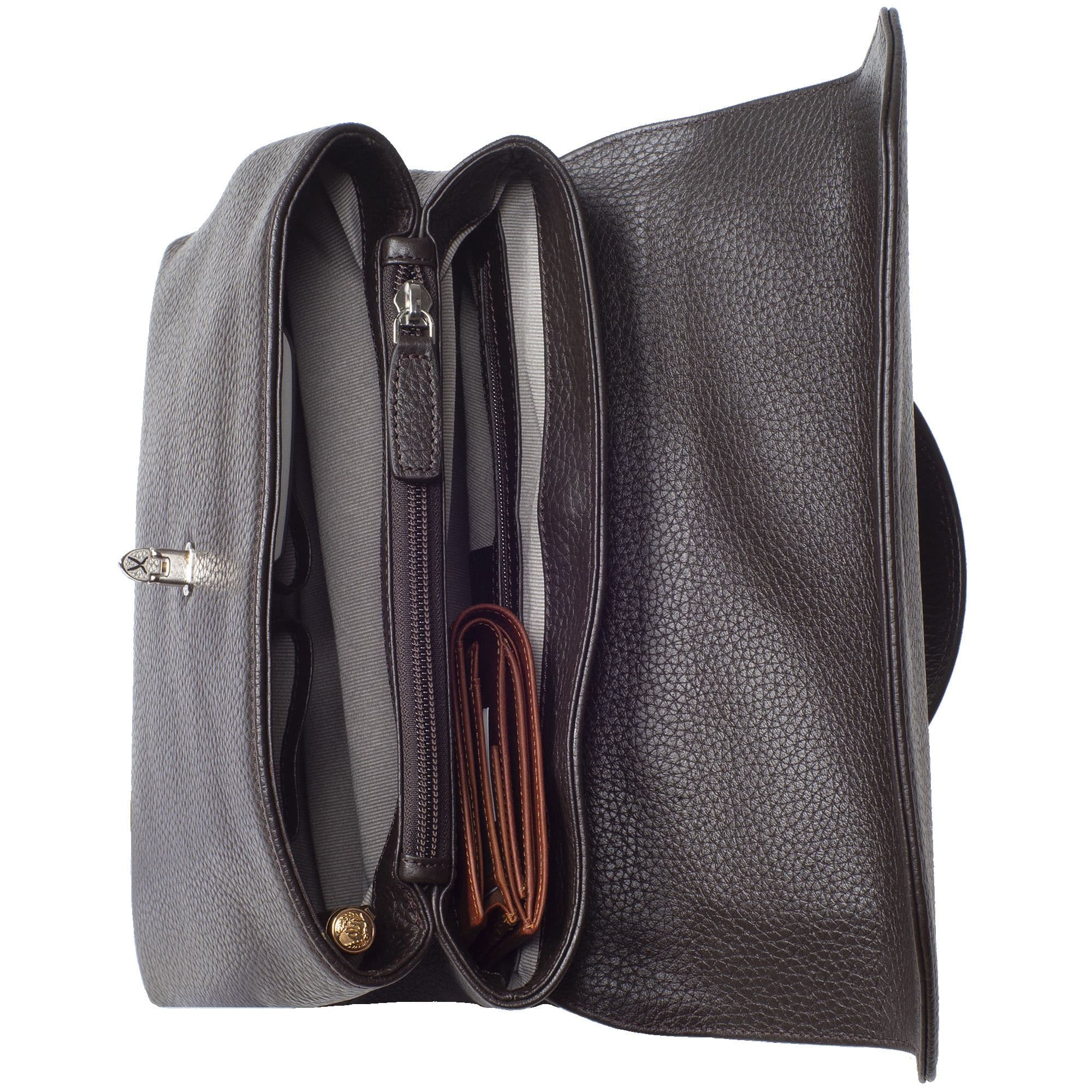 Handtasche Schultertasche Leder braun - Corf Offermann