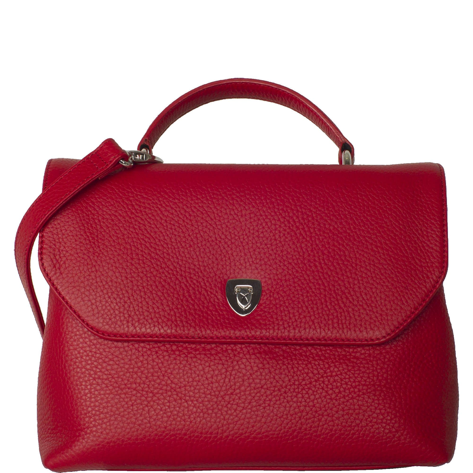 Handtasche Schultertasche Leder rot - Corf Offermann