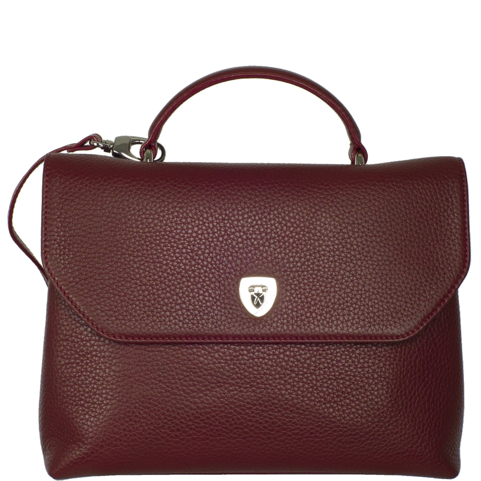 Handtasche Schultertasche Leder bordeauxrot - Corf Offermann