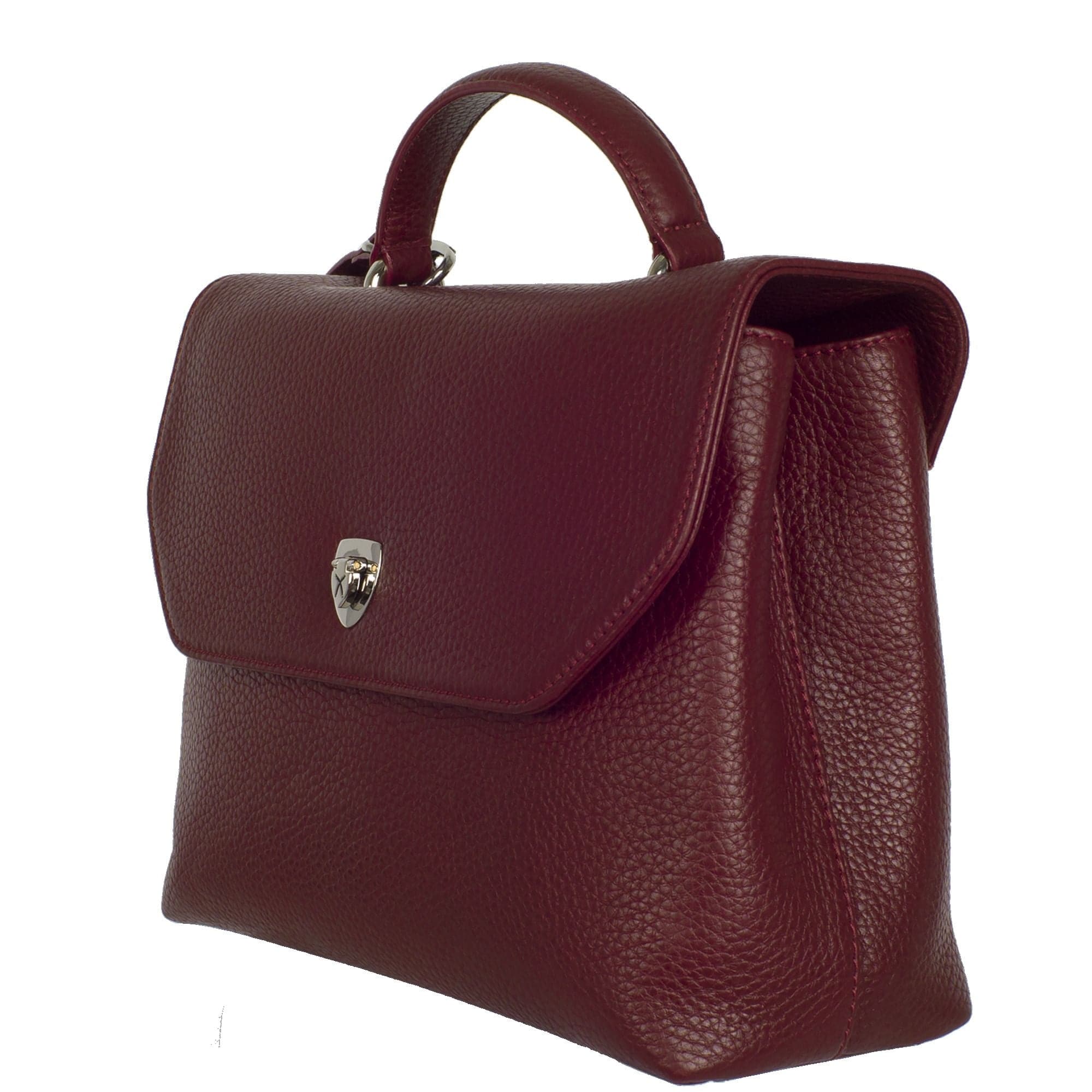 Handtasche Schultertasche Leder bordeauxrot - Corf Offermann